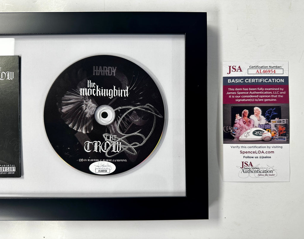 Framed Country HARDY Signed Mockingbird & The Crow CD With Booklet With JSA COA