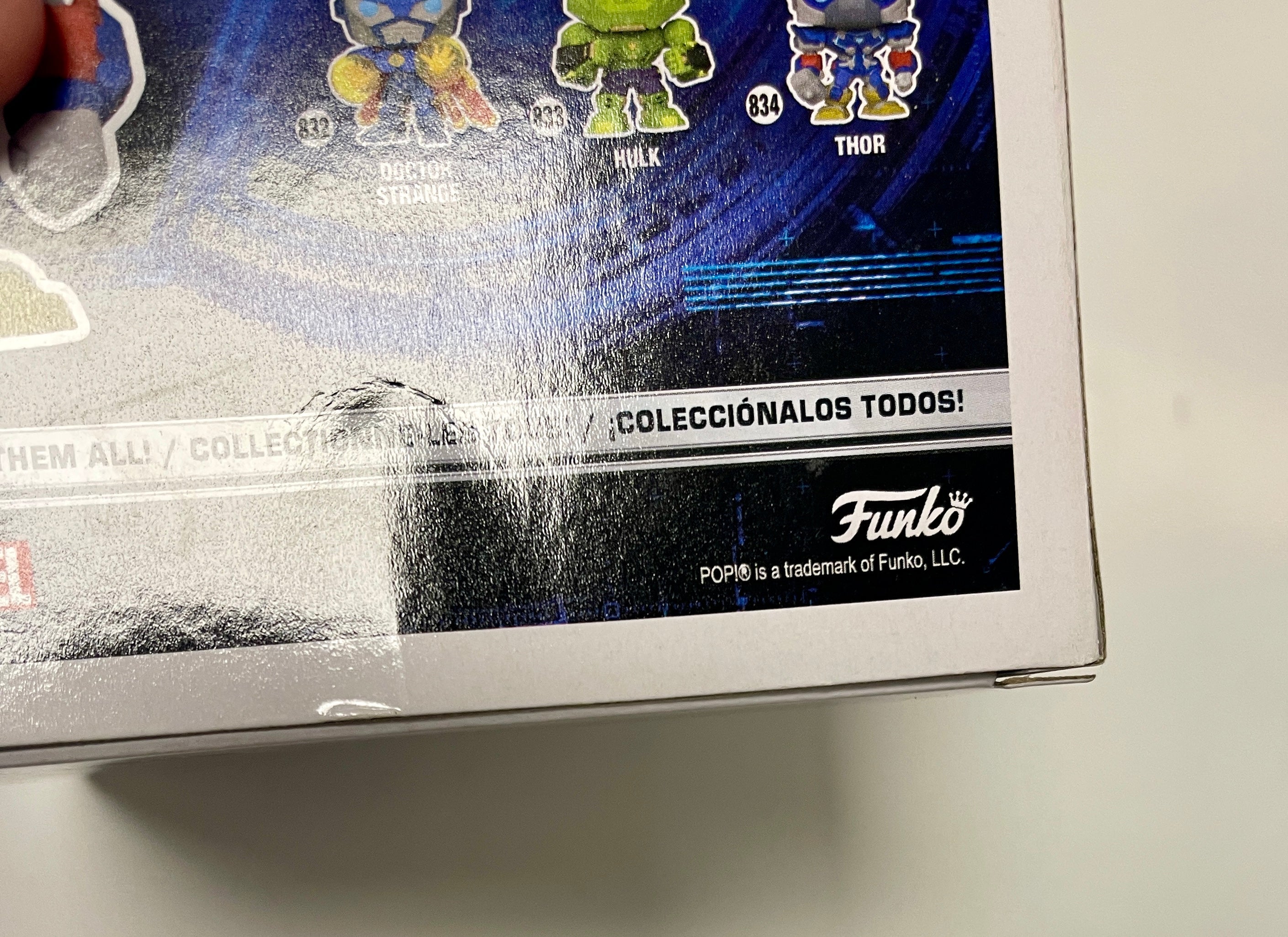 Funko Pop! Marvel Thor #834 Avengers MechStrike 2021 Box Dmg