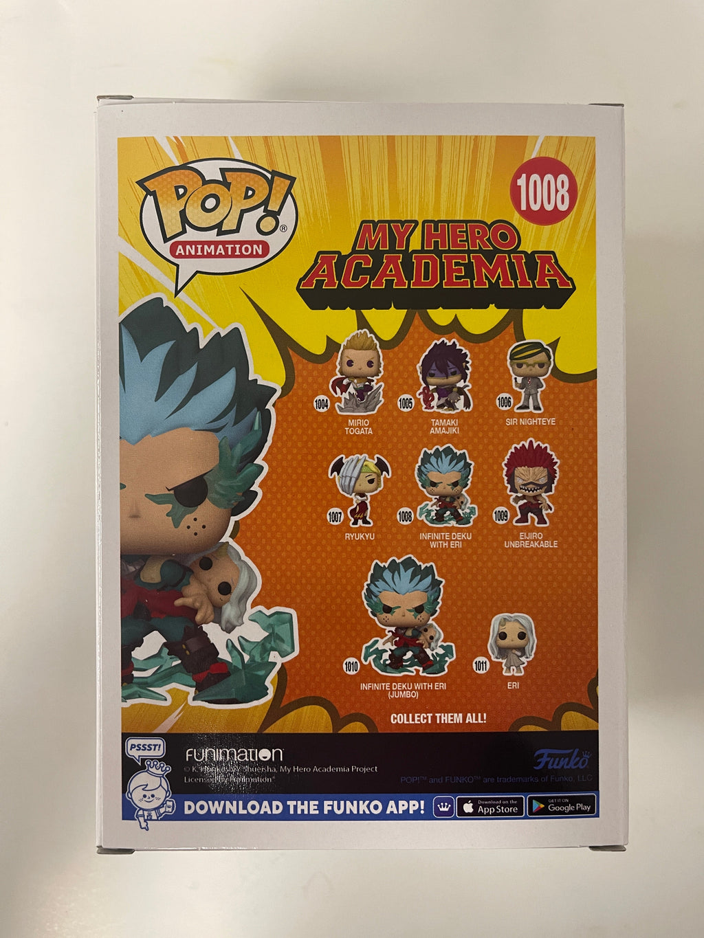 Funko Pop! Animation Infinite Deku With Eri #1008 My Hero Academia 2021