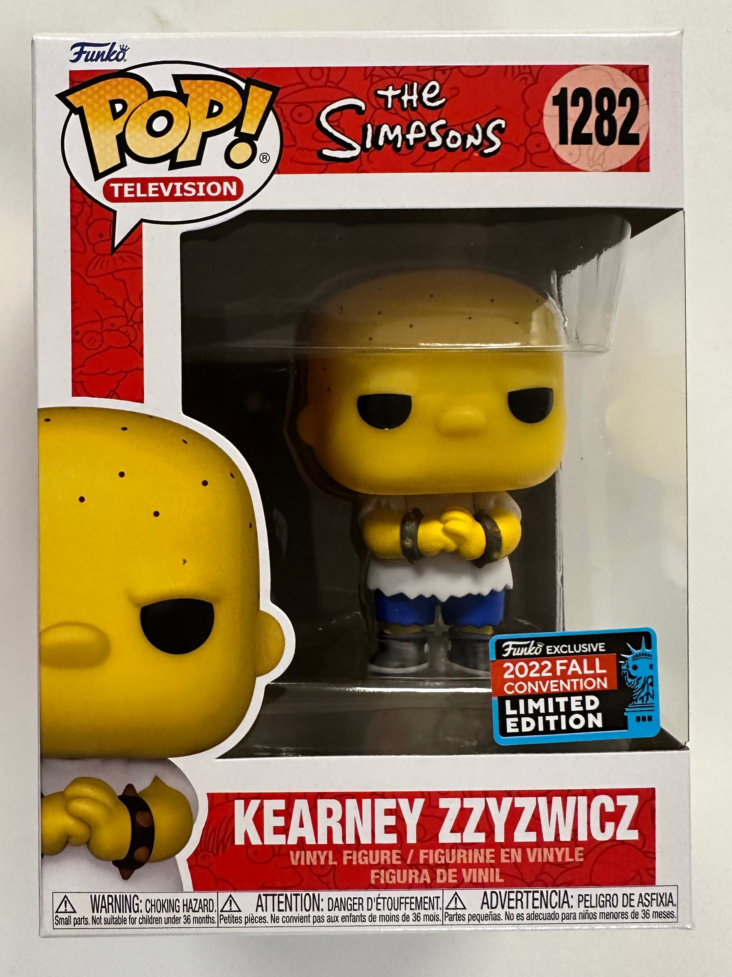Funko Pop! Television Kearney Zzyzwicz #1282 The Simpsons NYCC 2022 Fall Con Exclusive