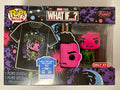 Funko Pop! & 2XL Tee Marvel Black Light Killmonger #989 What If? 2022 Exclusive