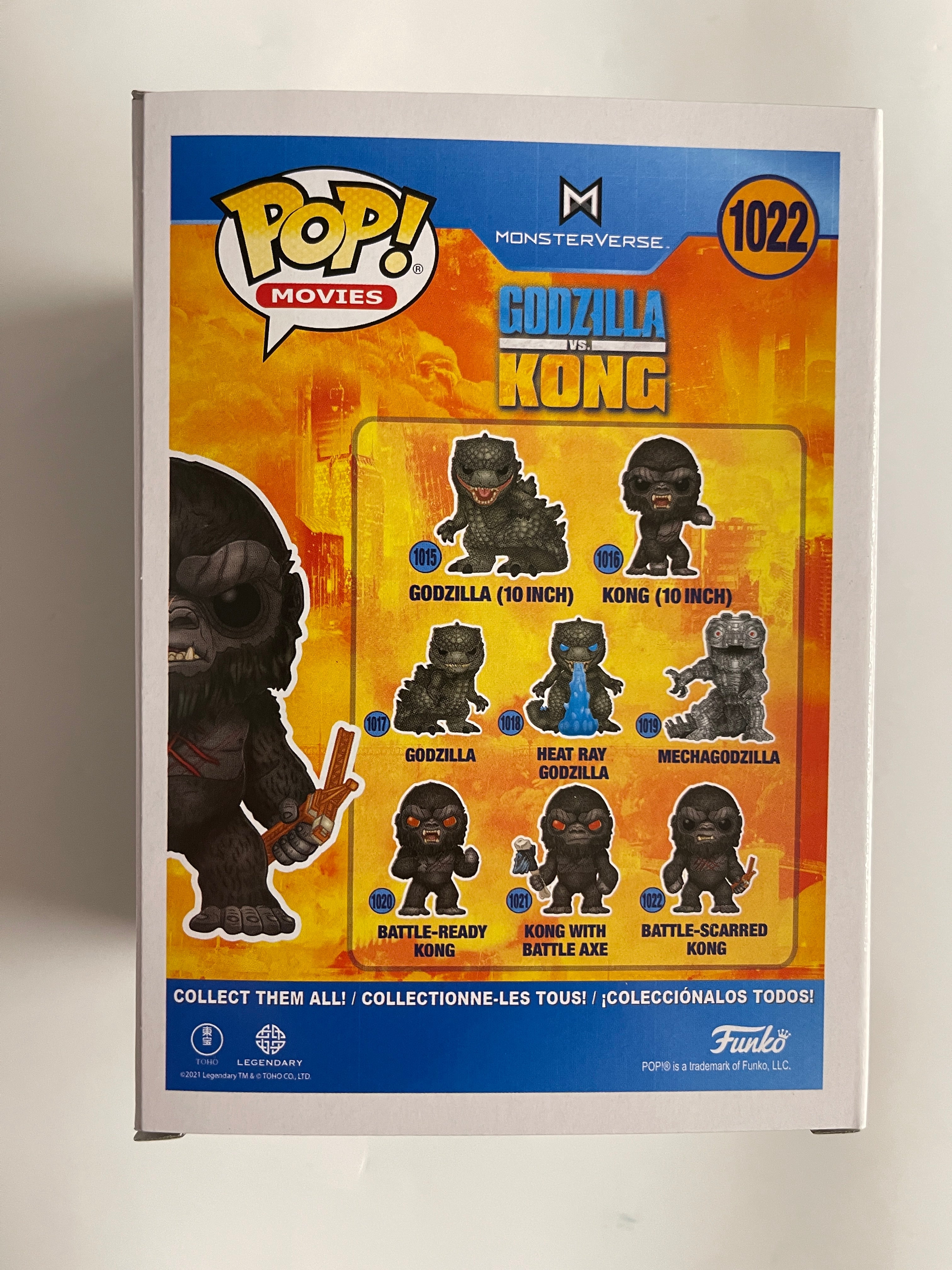 Funko Pop! Movies Battle Scarred King Kong #1022 Godzilla Vs. Kong 2021