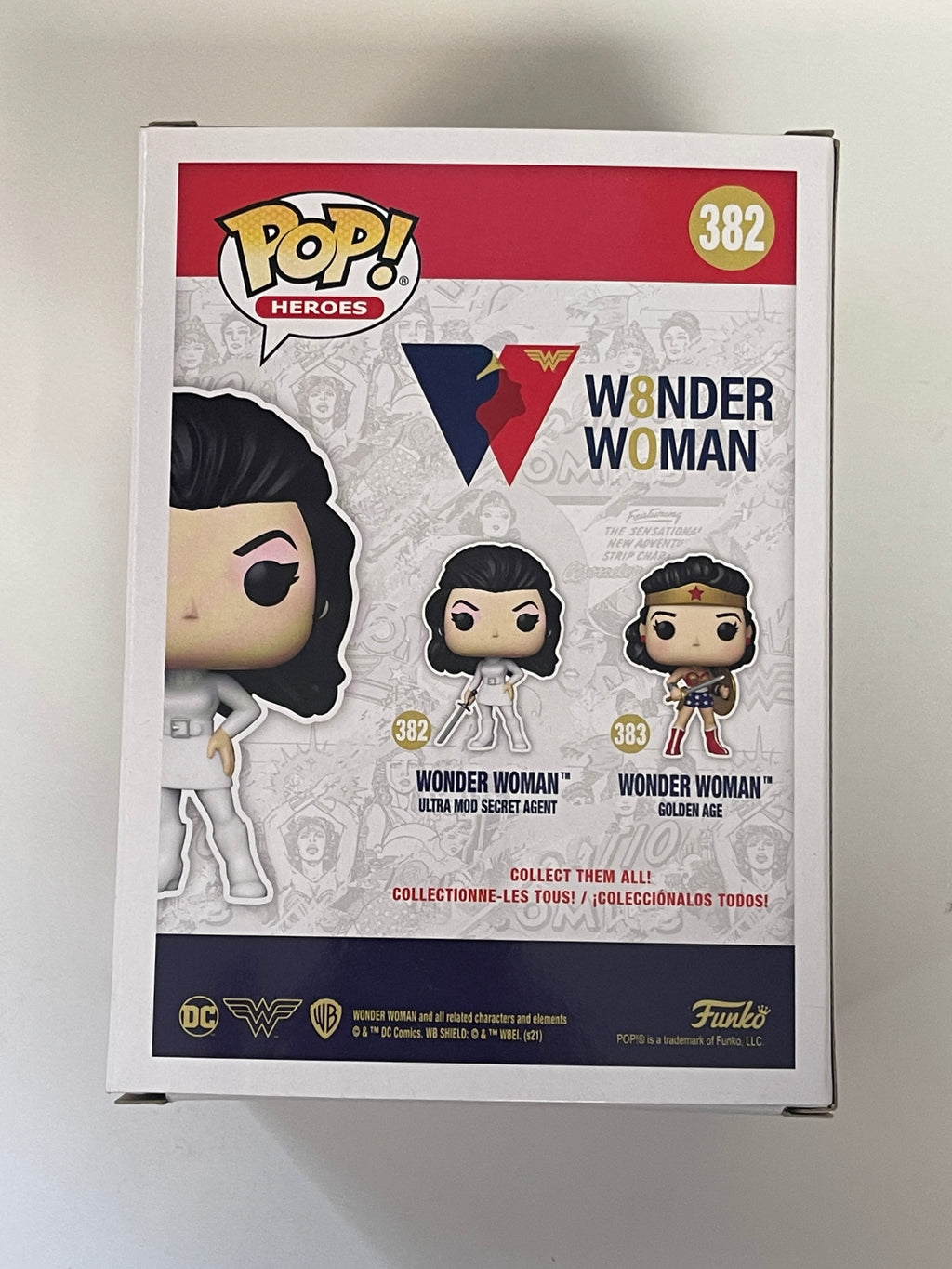 Funko Pop! DC Heroes Wonder Woman (Ultra Mod Super Agent) #382 WW 80th Anniversary