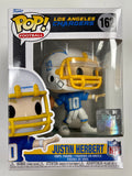 Funko Pop! Football Justin Herbert #162 NFL LA Los Angeles Chargers Quarterback