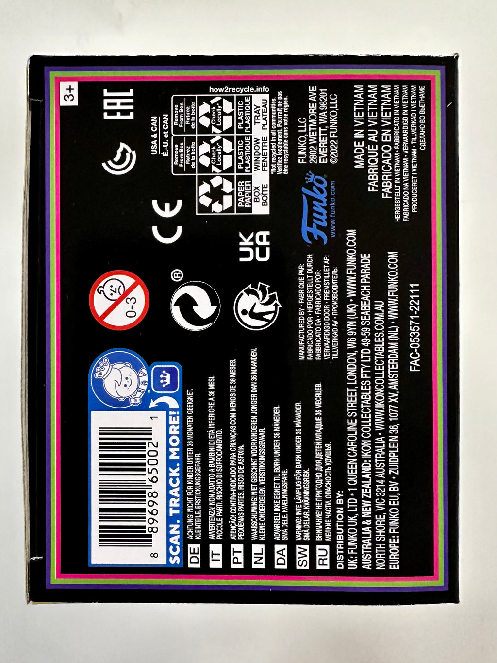 Funko Pop! Disney Black Light Santa Jack Skellington #72 NBC 2022 Exclusive