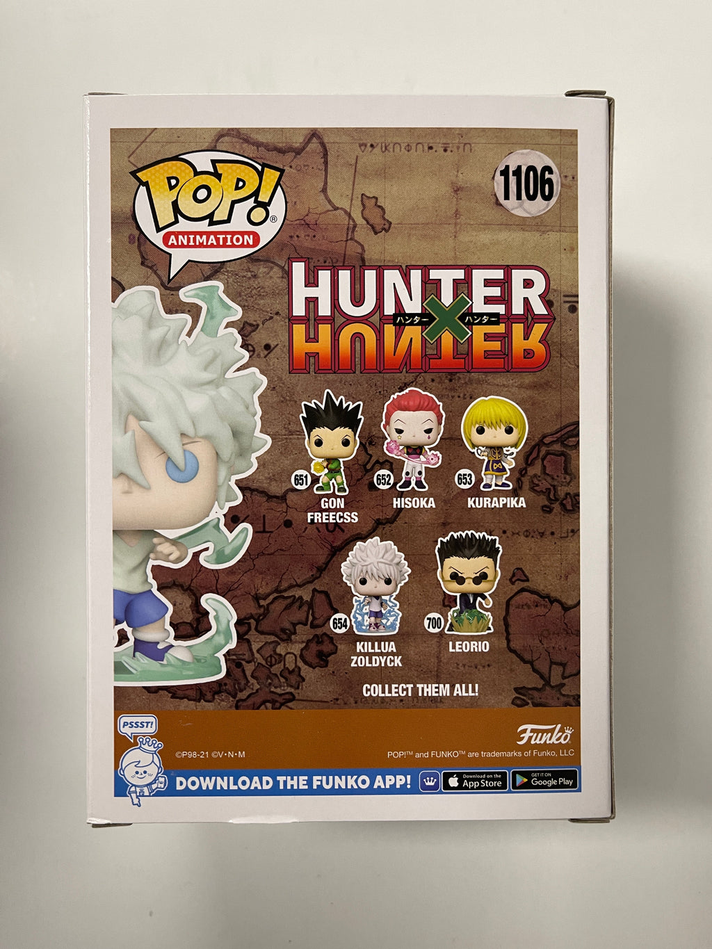 Funko Pop! Animation Killua Zoldyck #1106 Hunter X Hunter 2022 AAA Anime Exclusive