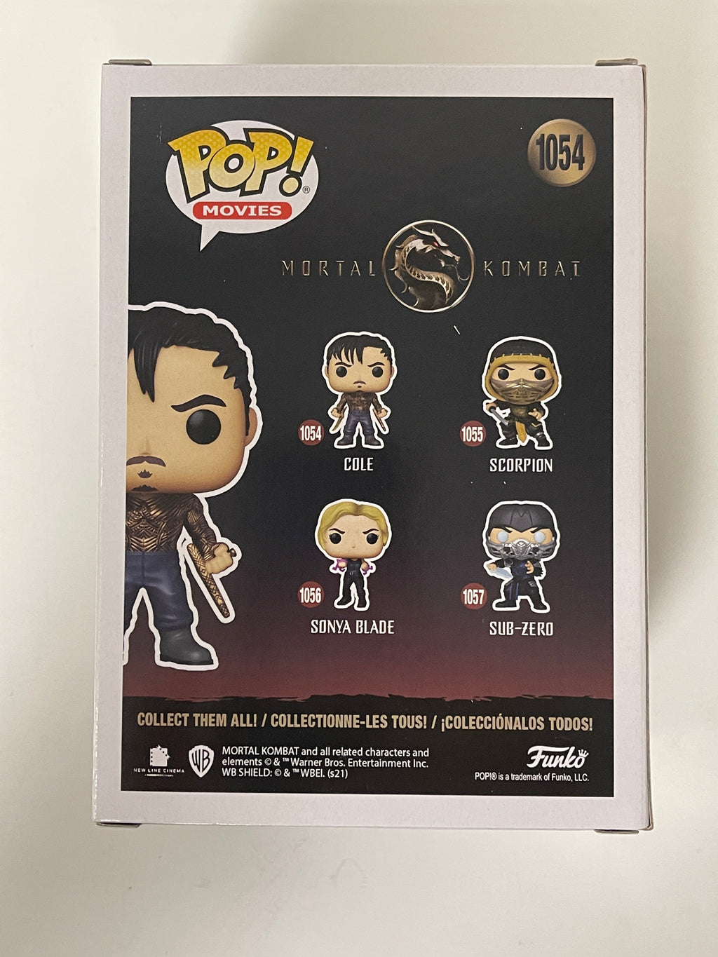 Funko Pop! Movies Cole #1054 Mortal Kombat 2021