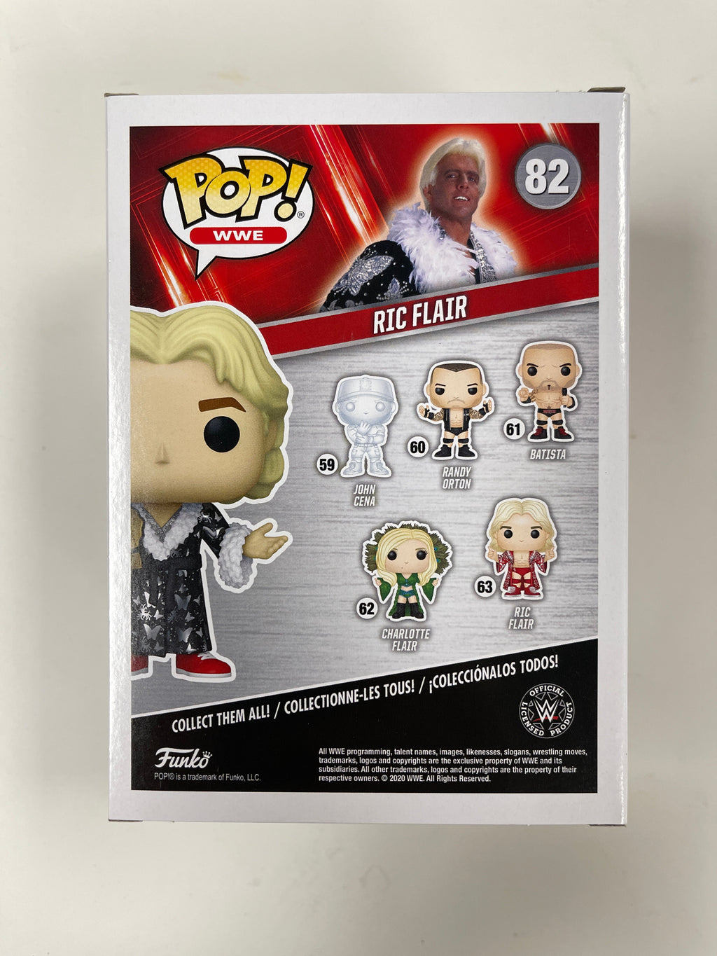 Ric Flair Signed WWE Wrestling 16X Champion Vaulted Diamond #82 Funko Pop! With PSA/DNA COA