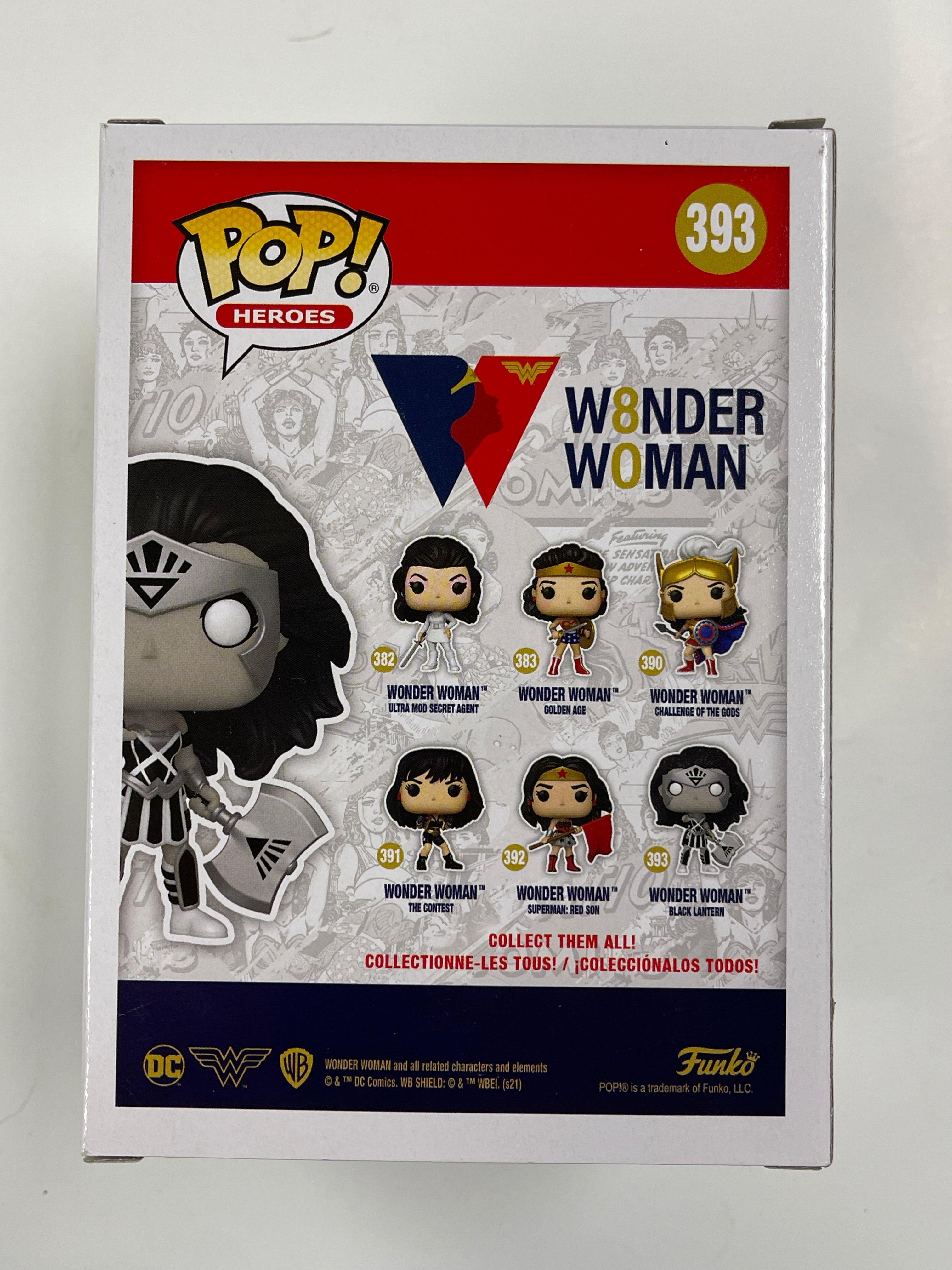 Funko Pop! Wonder Woman (Black Lantern) #393 DC Heroes 2021 80th Anniversary
