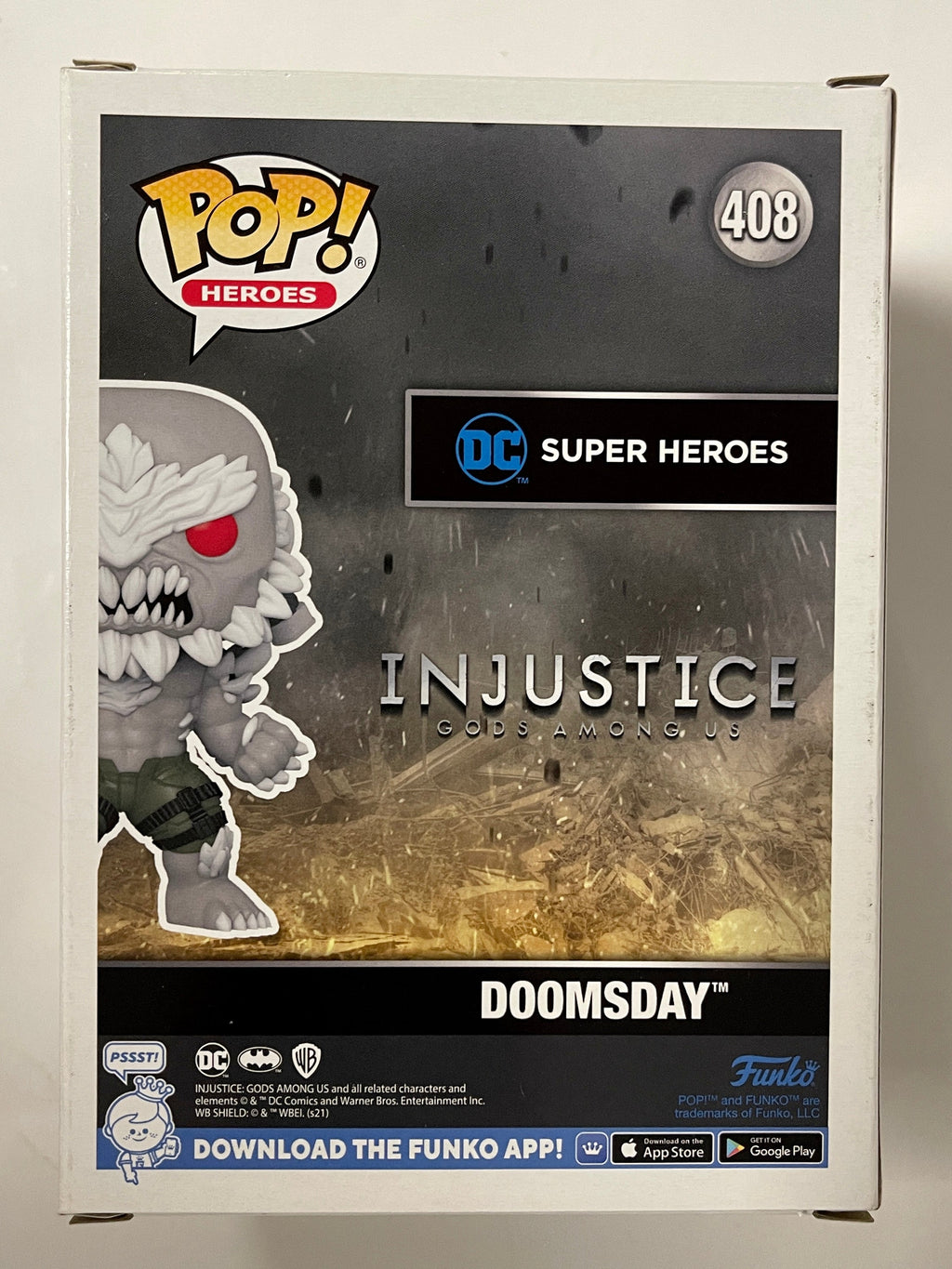 Funko Pop! DC Heroes Doomsday #408 Injustice: Gods Among Us 2022 Exclusive