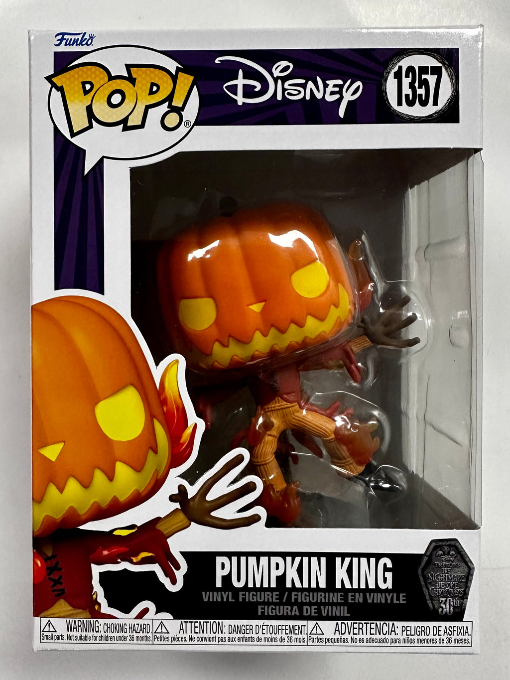 Funko Pop! Disney Pumpkin King Jack Skellington #1357 The Nightmare Before Christmas 2023