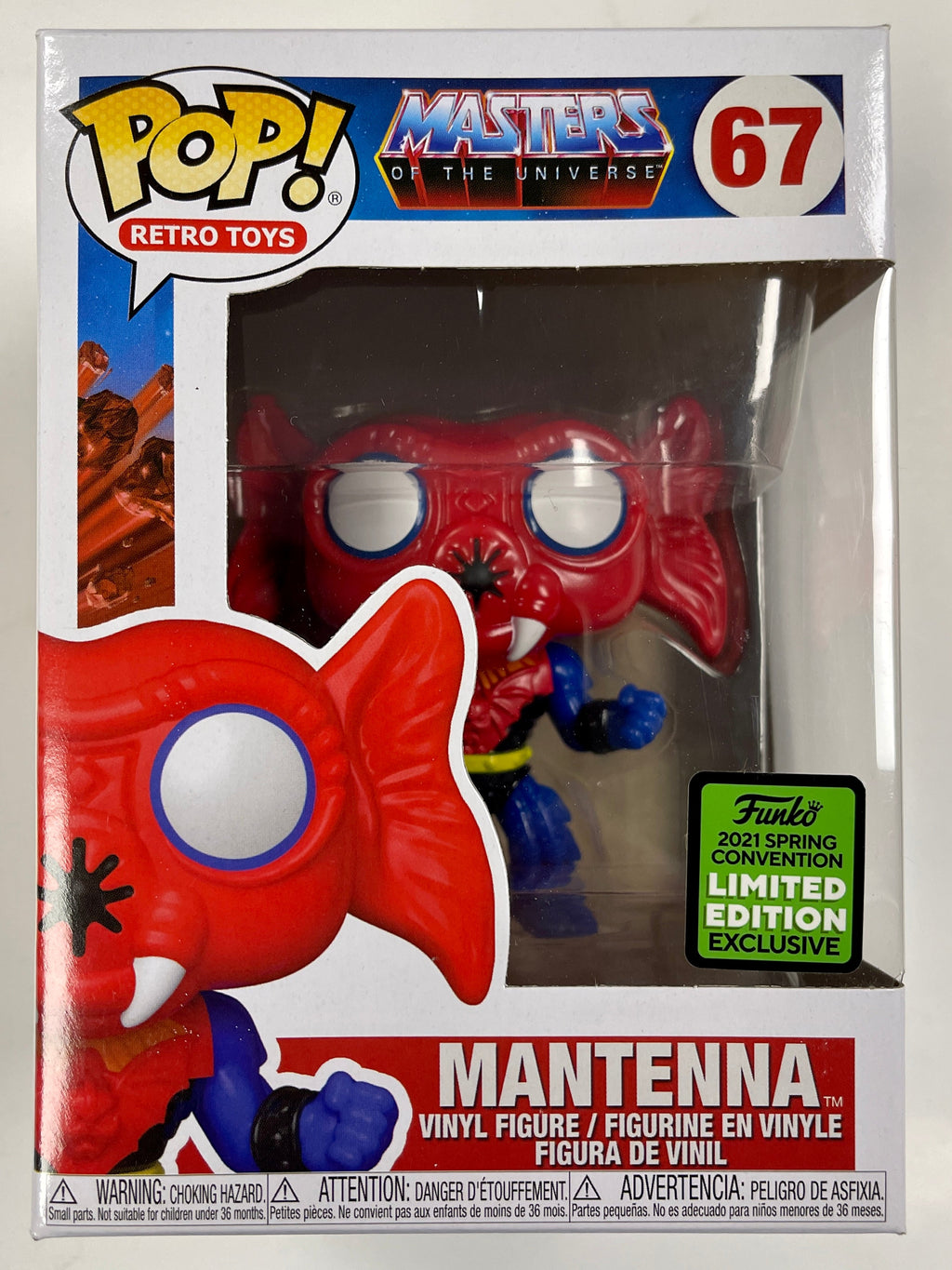 Funko Pop! Retro Toys Mantenna #67 Masters Of The Universe 2021 Spring Exclusive