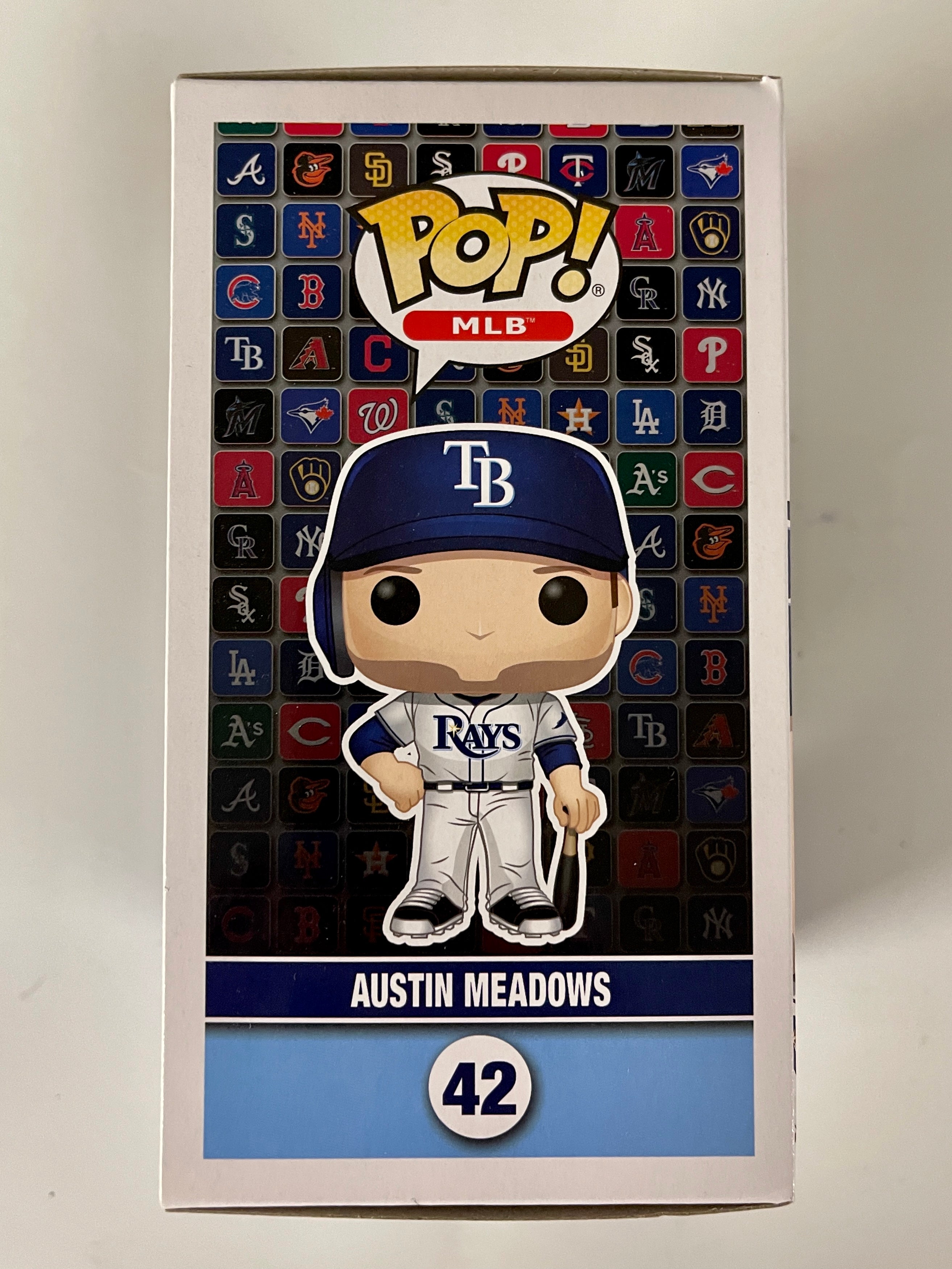 Funko Pop! MLB Austin Meadows With Bat #42 Tampa Bay Devil Rays Baseball