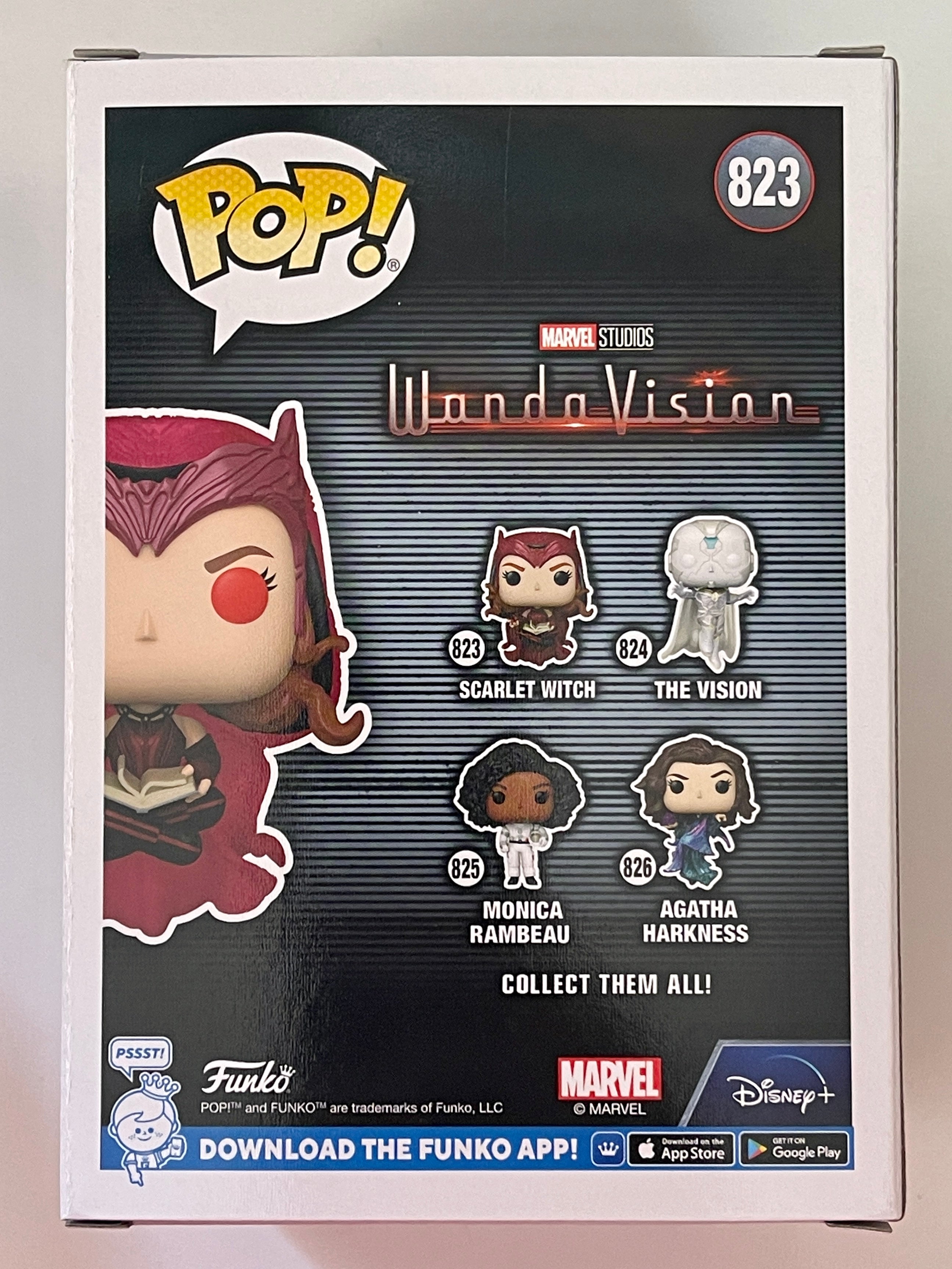 Funko Pop! Marvel Glow Scarlet Witch Levitating #823 WandaVision 2022 Exclusive