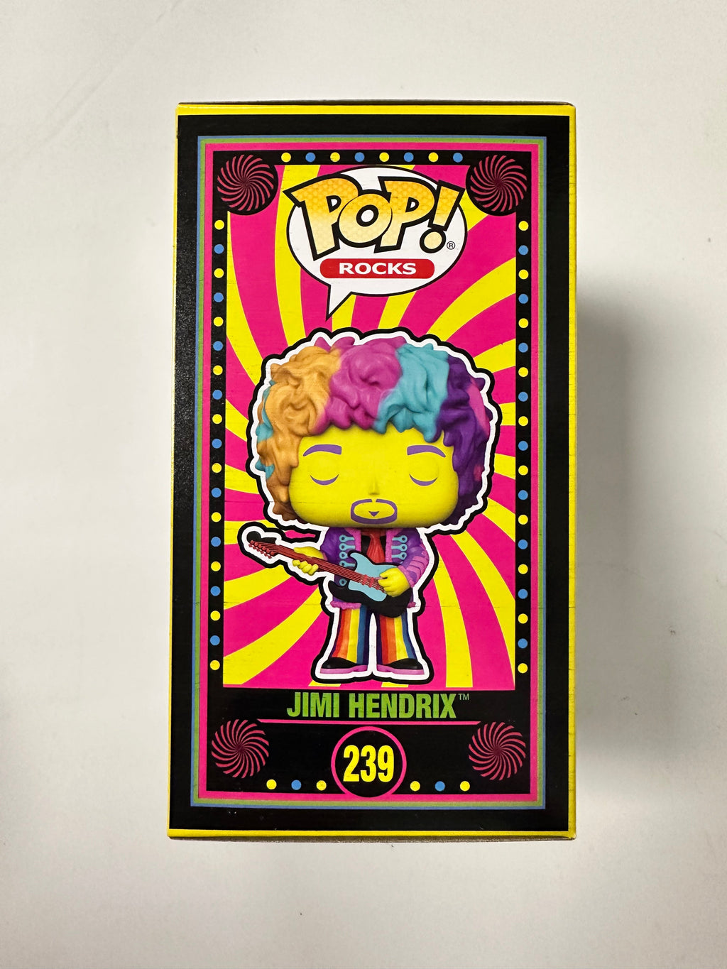Funko Pop! Rocks Black Light Jimi Hendrix #239 NYCC 2021 Fall Con Exclusive