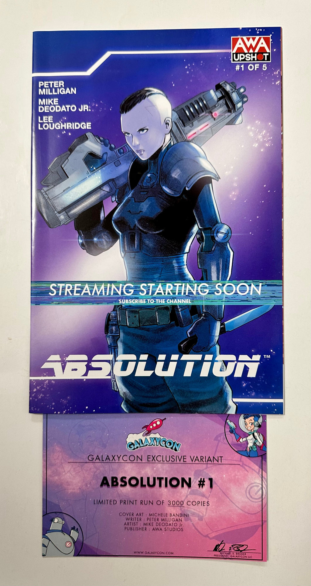 Absolution #1 GalaxyCon Exclusive Raleigh 2022 Variant Comic Book Bandini Cover
