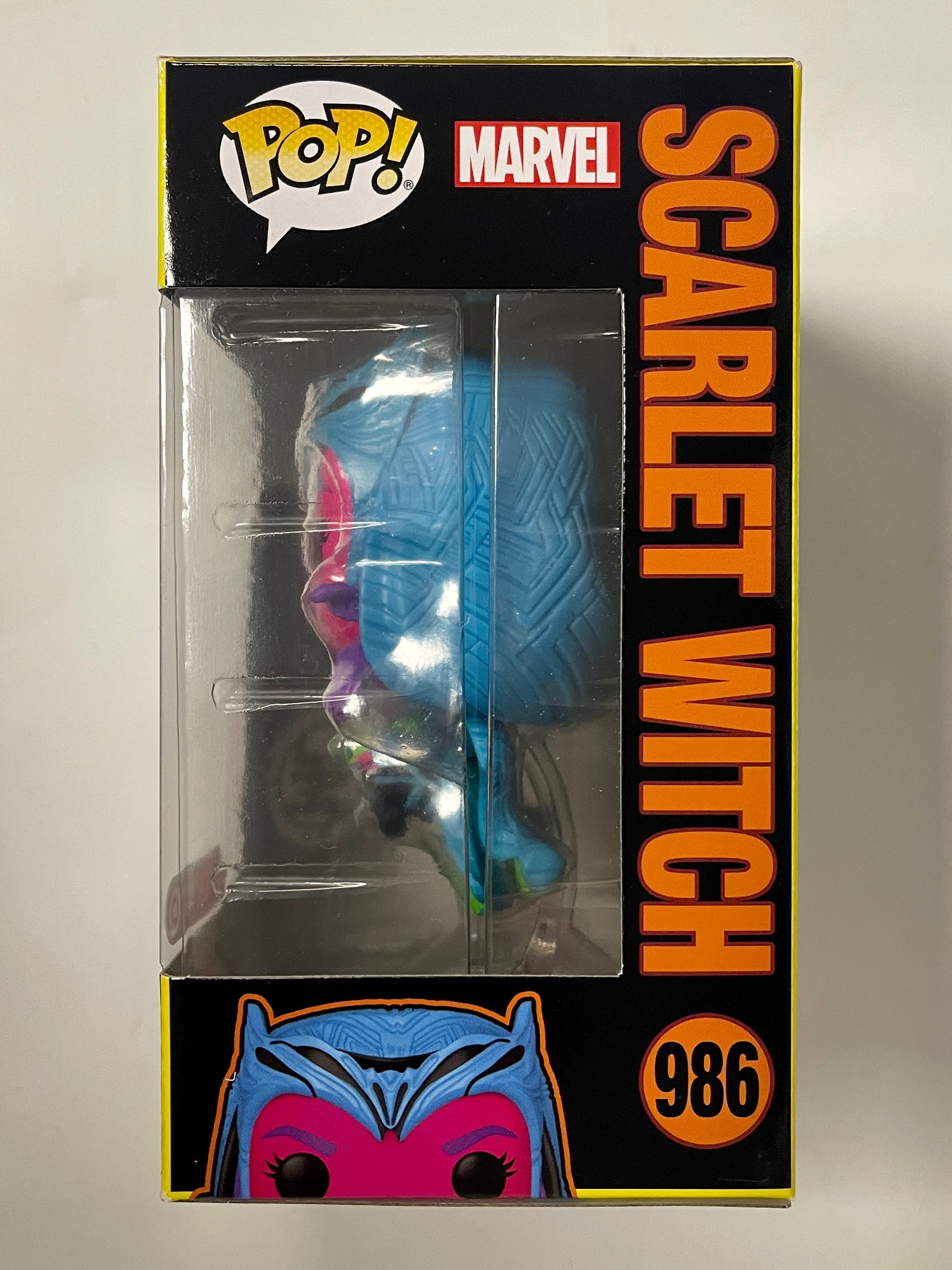 Funko Pop! Marvel Black Light Scarlet Witch Levitating #986 WandaVision 2022 Exclusive