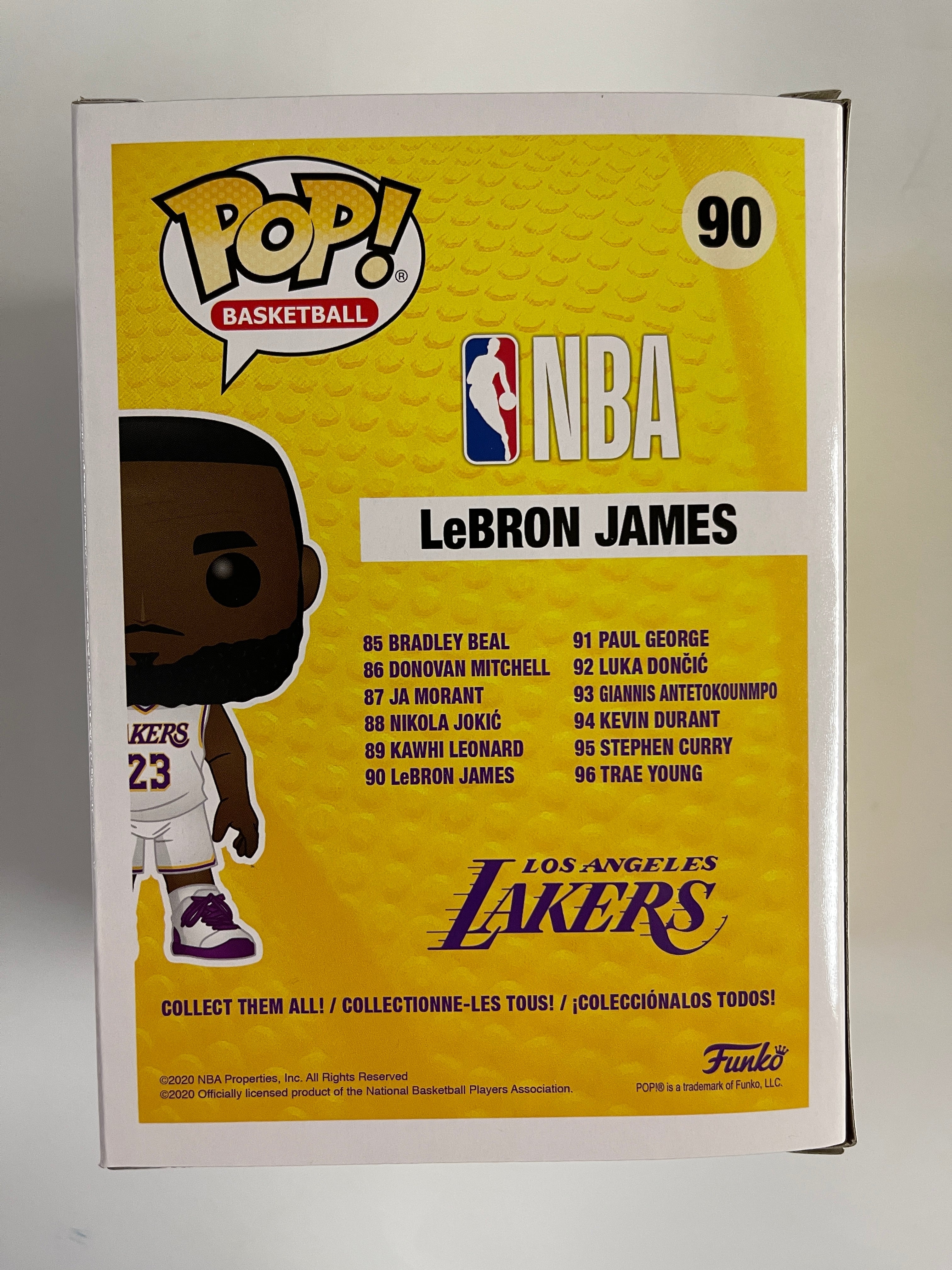 Funko Pop! Basketball Lebron James In White Jersey #90 NBA Los Angeles LA Lakers