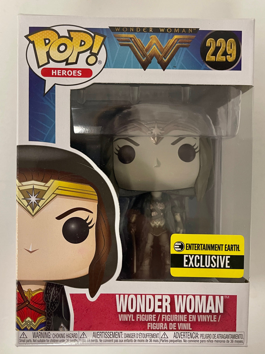 Funko Pop! DC Heroes Wonder Woman With Cloak (Sepia) #229 Vaulted 2017 Exclusive