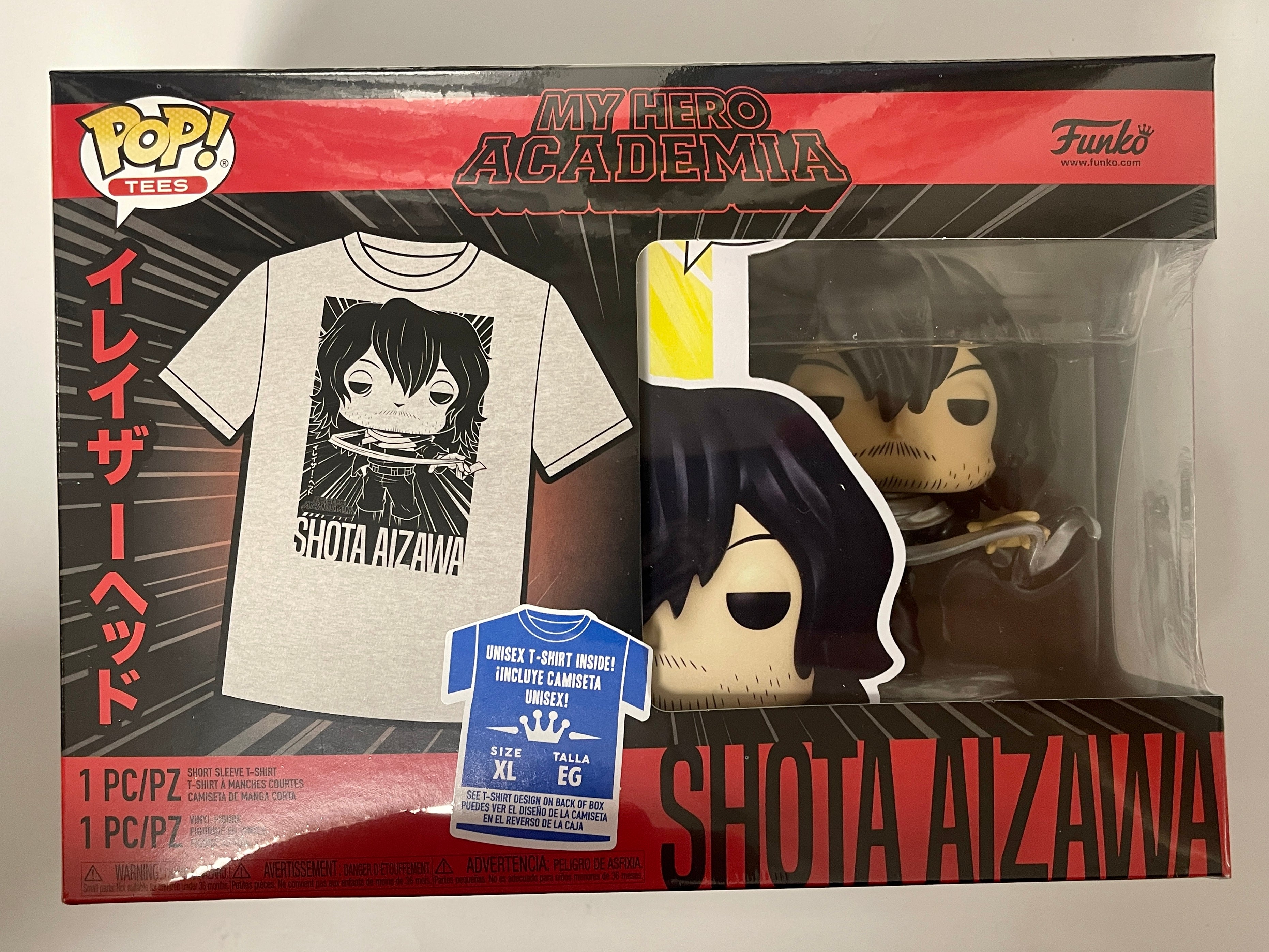 Funko Pop! & XL Tee Animation Metallic Shota Aizawa #375 My Hero Academia 2022