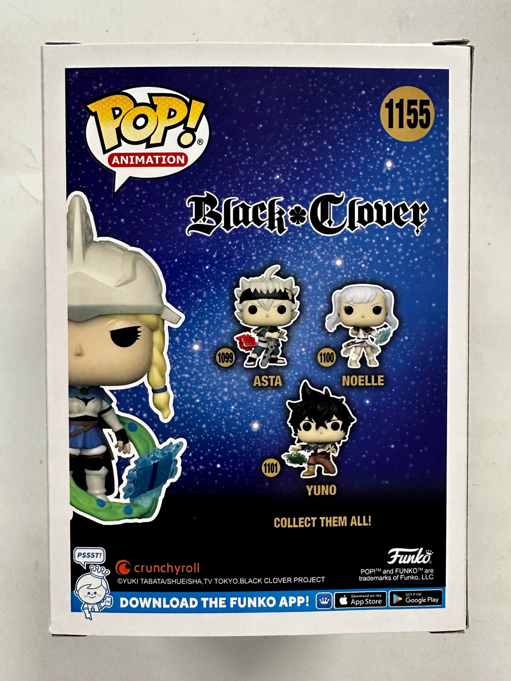 Colleen Clinkenbeard Signed Black Clover Charlotte Funko Pop! #1155 Glow Exclusive With JSA COA