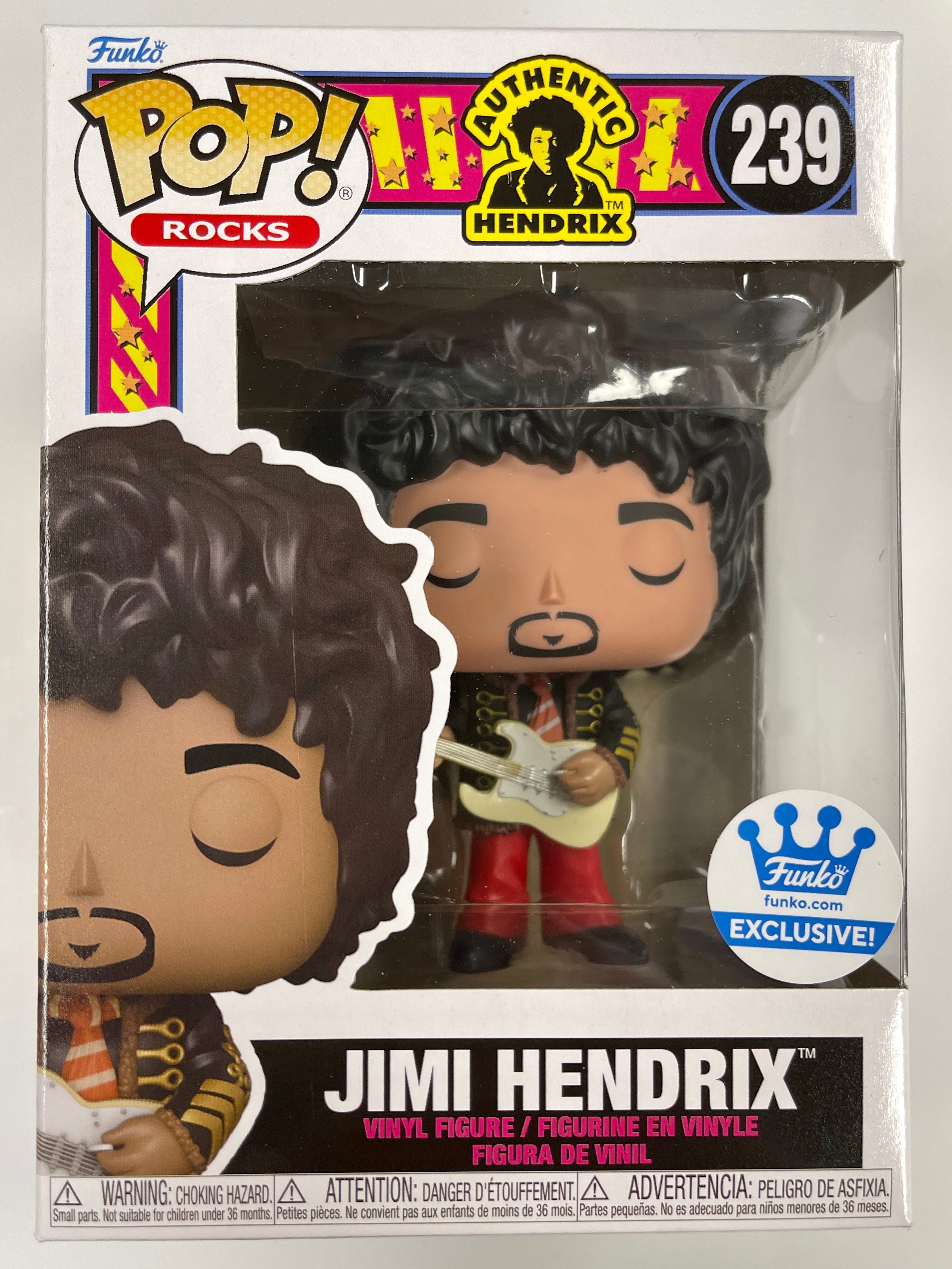 Funko Pop! Rocks Jimi Hendrix In Napoleonic Hussar Jacket #239 FS Exclusive