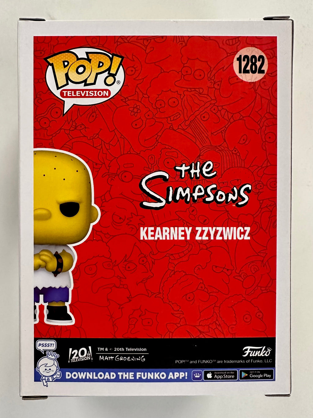 Funko Pop! Television Kearney Zzyzwicz #1282 The Simpsons NYCC 2022 Fall Con Exclusive