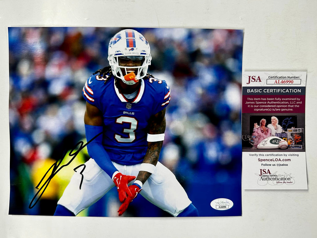 Damar Hamlin Signed Buffalo Bills 8x10 NFL Photo With JSA COA