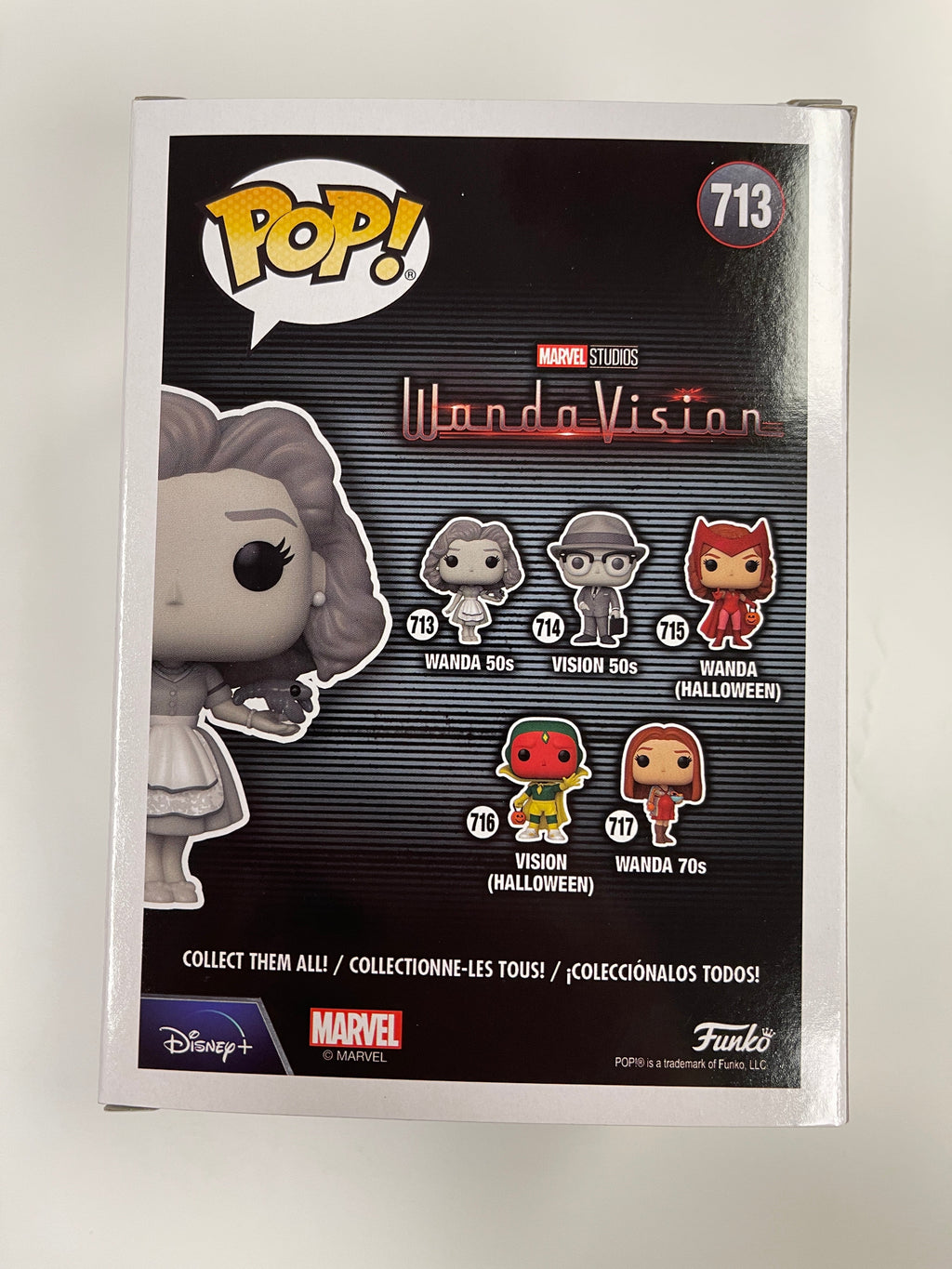Funko Pop! Marvel 50’s Black & White (B&W) Wanda #713 WandaVision 2021 Disney +