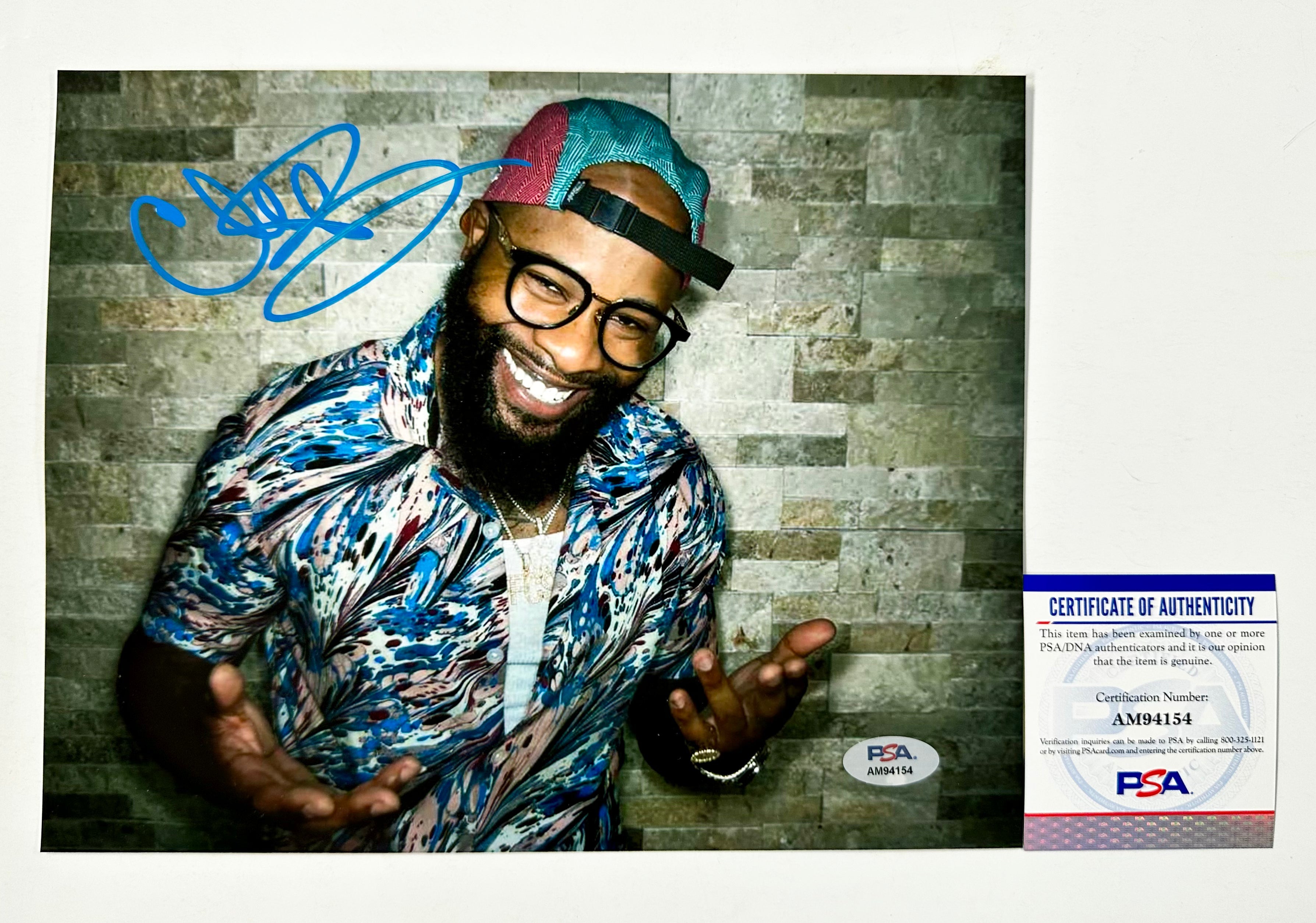Comedian Chico Bean Signed 8x10 MTV Wild N Out Photo With PSA/DNA COA