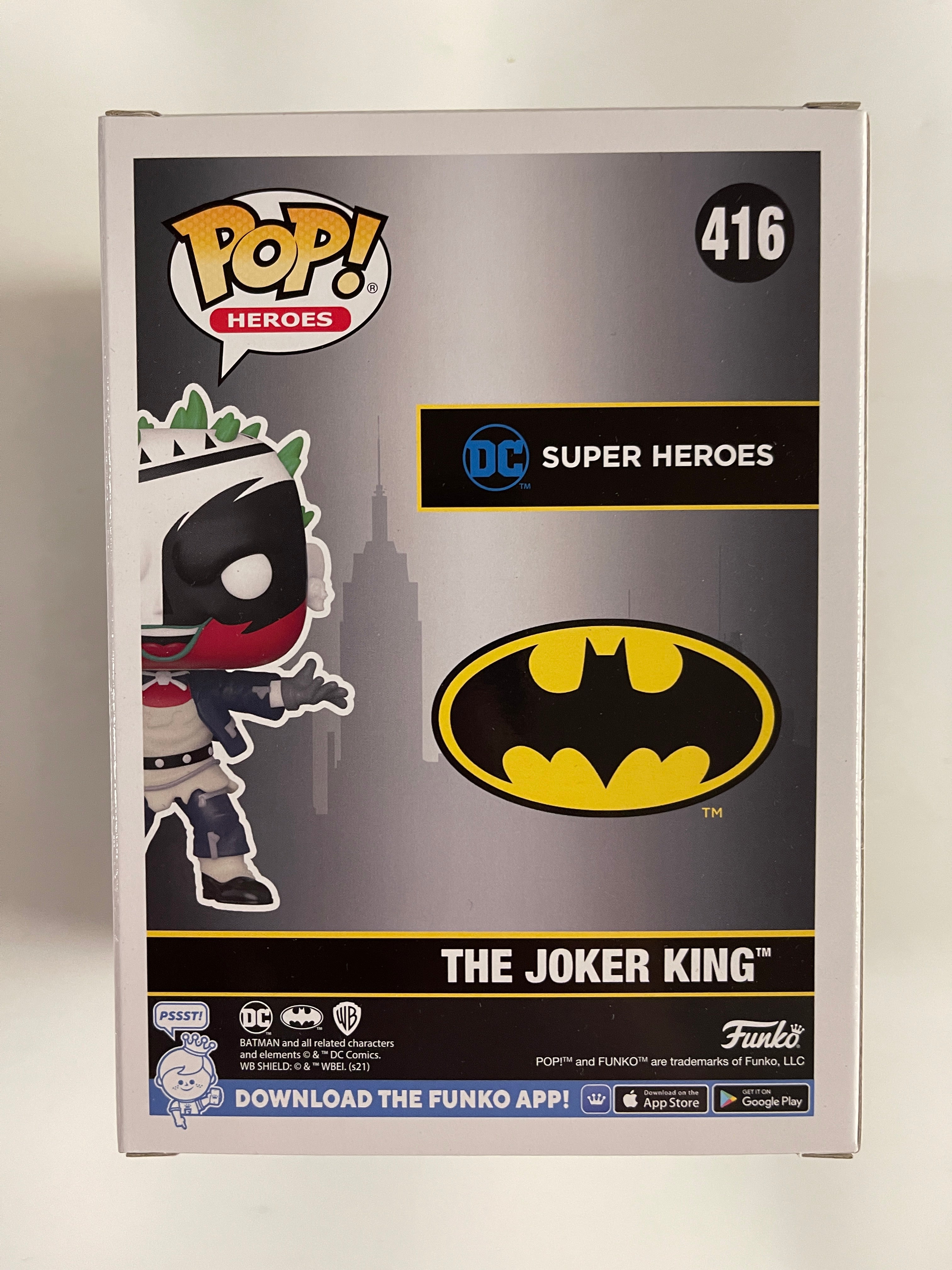 Funko Pop! DC Heroes The Joker King #416 Batman Day FS Exclusive