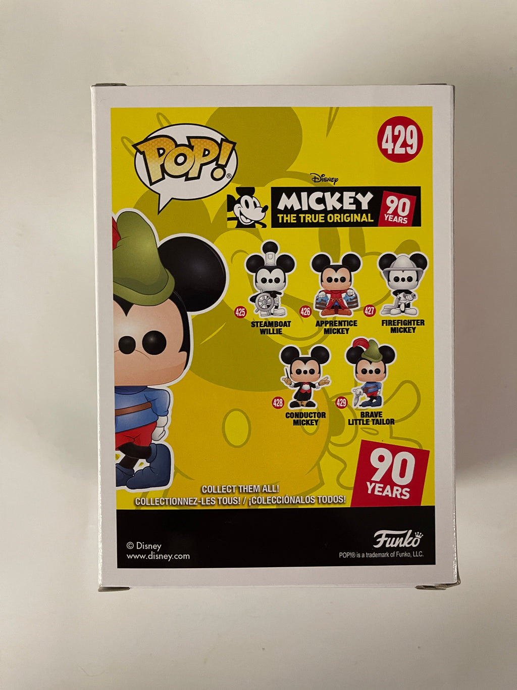 Funko Pop! Disney Brave Little Tailor Mickey Mouse #429 90 Years True Original