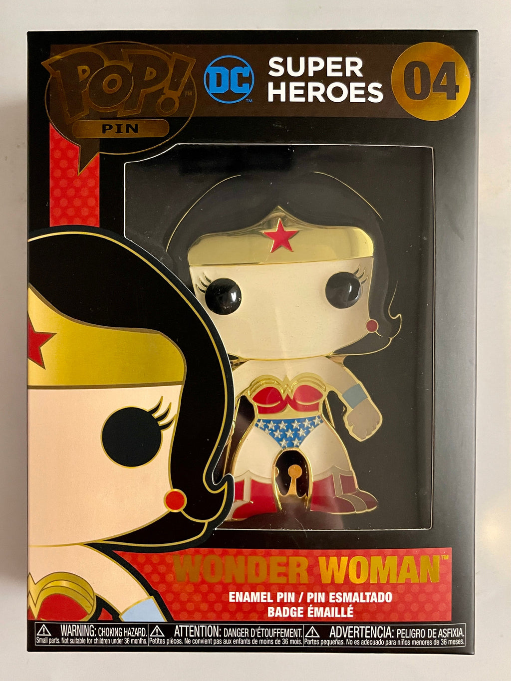 Funko Pop! Pin DC Super Heroes Wonder Woman #04 Enamel Pin