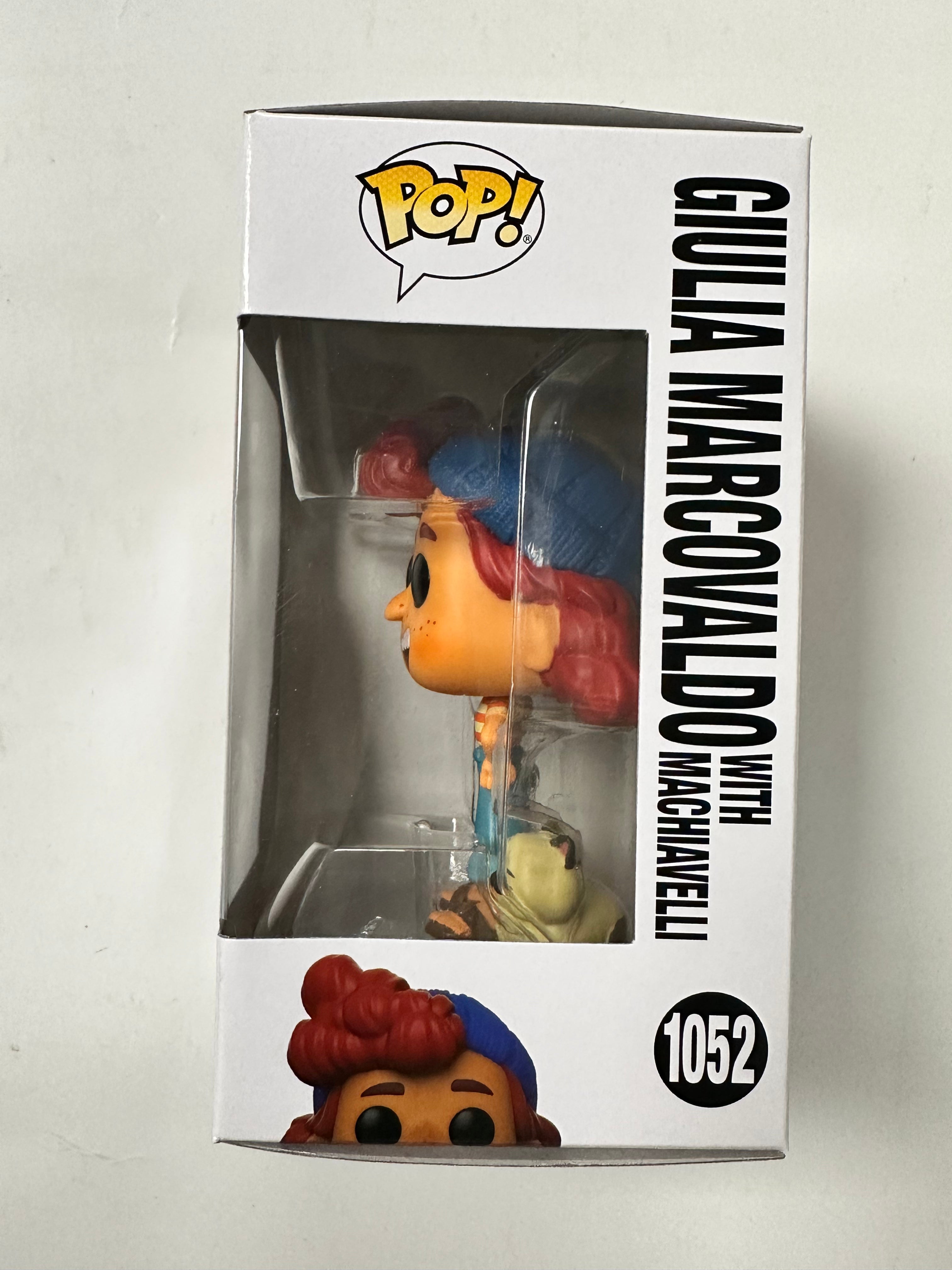 Funko Pop! Disney Giulia Marcovaldo  W/ Machiavelli #1052 Pixar Luca 2021 Italy