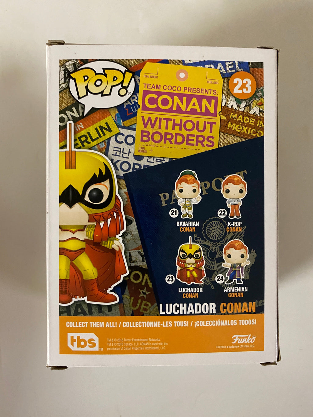 Funko Pop! Television Luchador Conan O'Brien #23 Gamestop 2019 Vaulted Exclusive