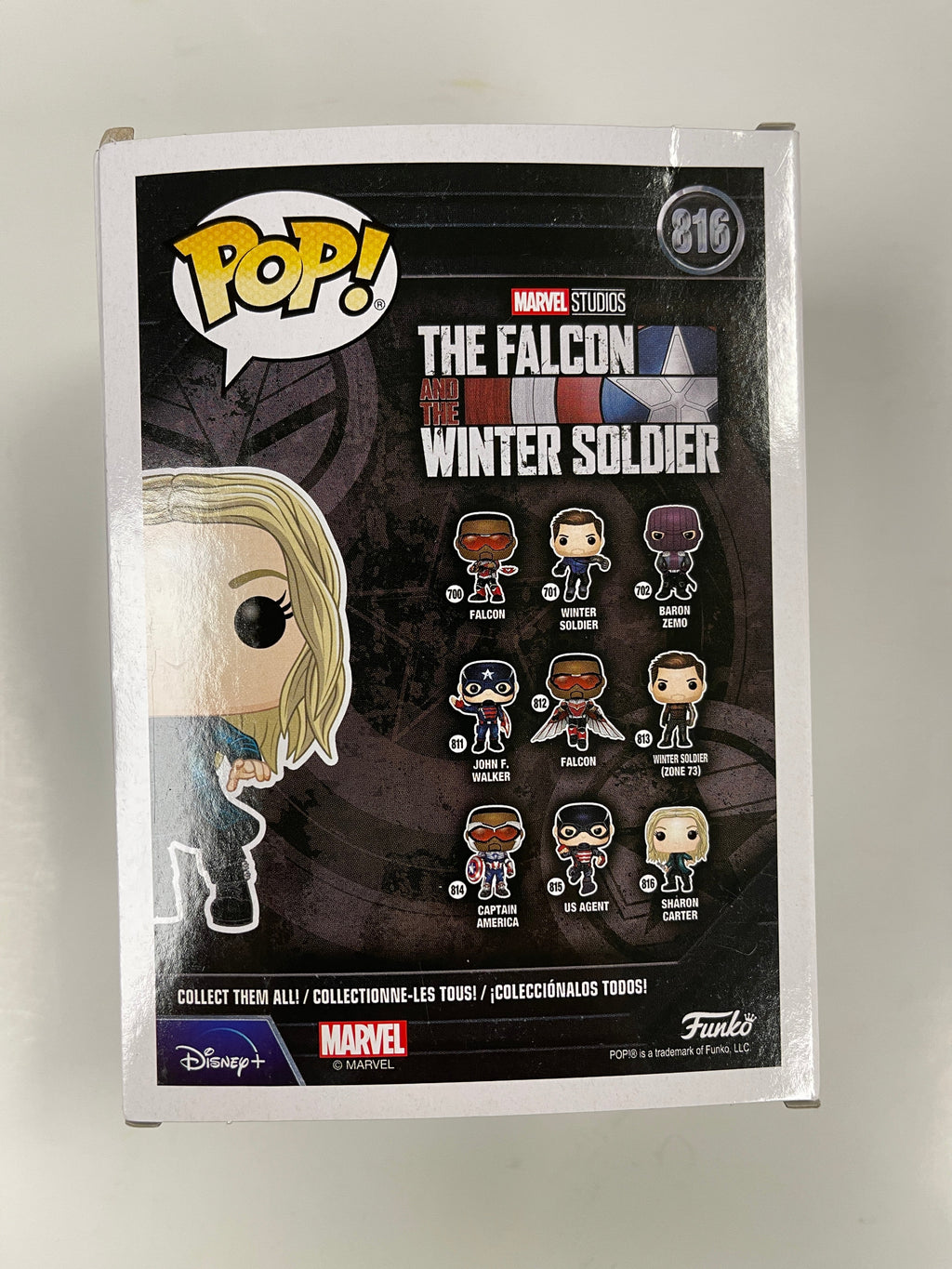 Funko Pop! Sharon Carter #816 Marvel Falcon & The Winter Soldier Studios Disney