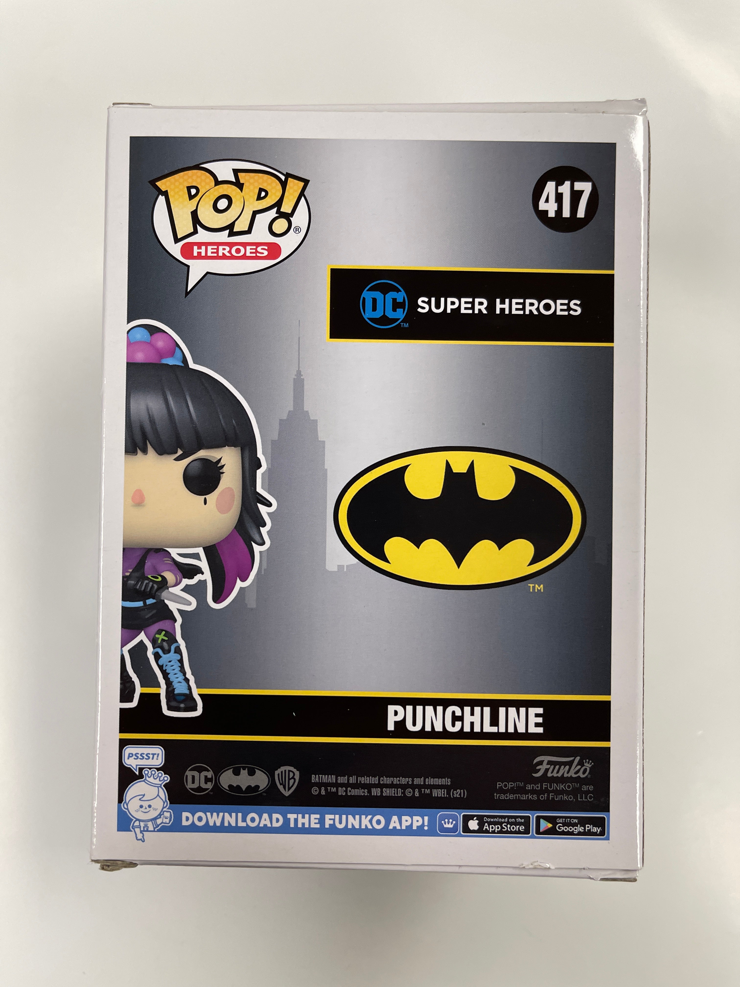 Funko Pop! DC Heroes Punchline #417 Batman NYCC 2021 Fall Con Exclusive