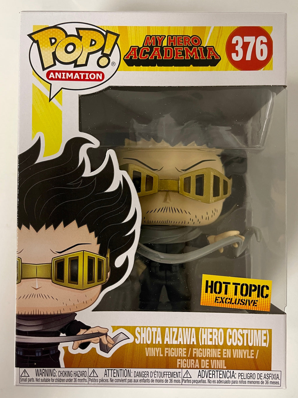 Funko Pop! Shota Aizawa (Hero Costume) #376 My Hero Academia MHA 2018 Eraser Head HT Exclusive