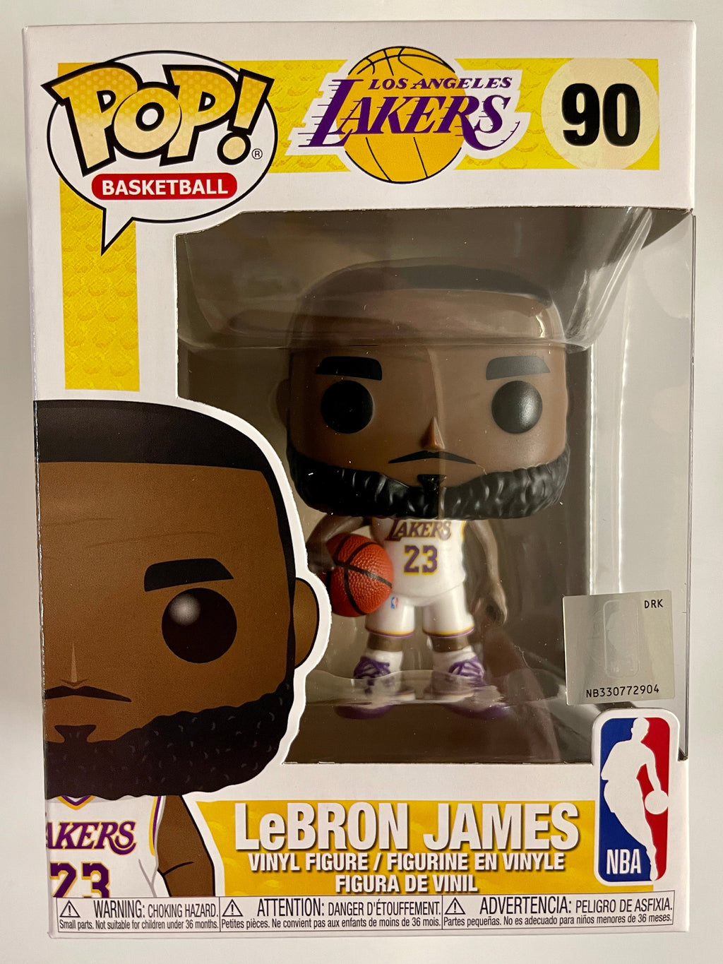 Funko Pop! Basketball Lebron James In White Jersey #90 NBA Los Angeles LA Lakers