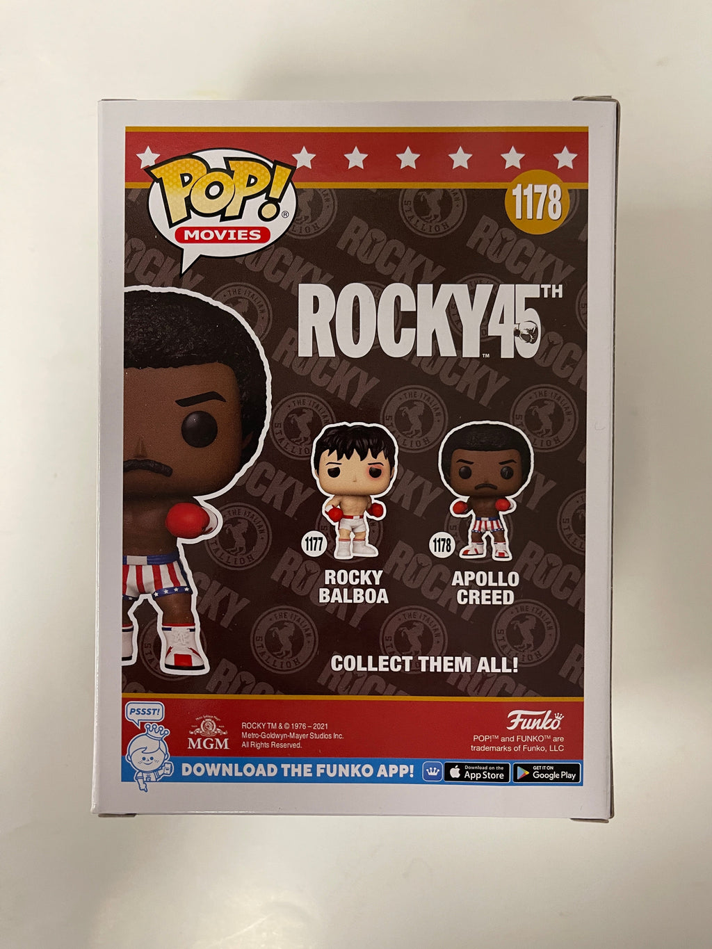 Funko Pop! Movies Apollo Creed #1178 Rocky 45th Anniversary 2021