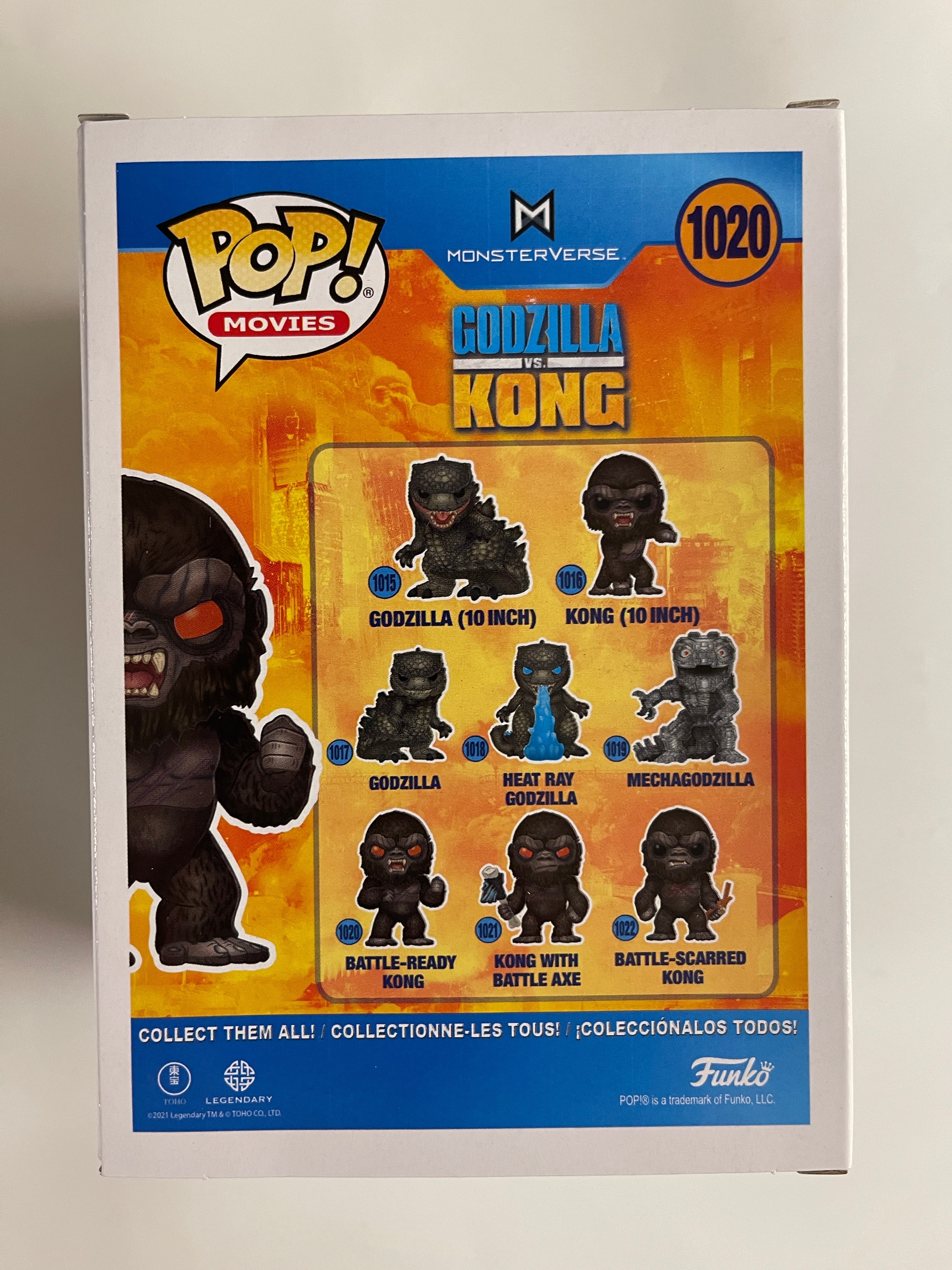 Funko Pop! Movies Battle Ready Kong #1020 Godzilla Vs. Kong 2021