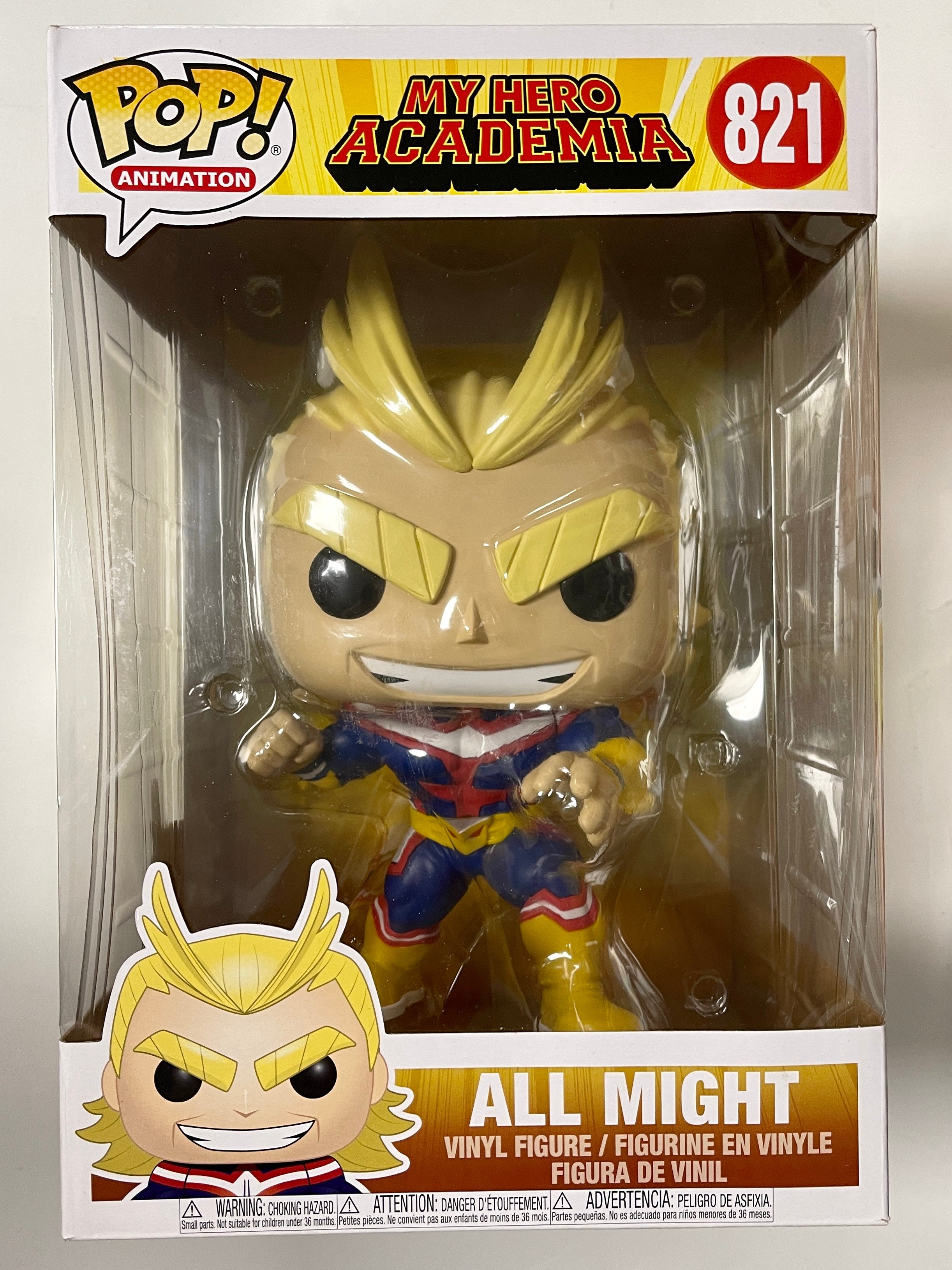Funko Pop! Animation 10” All Might #821 My Hero Academia 2020 Plus Ultra