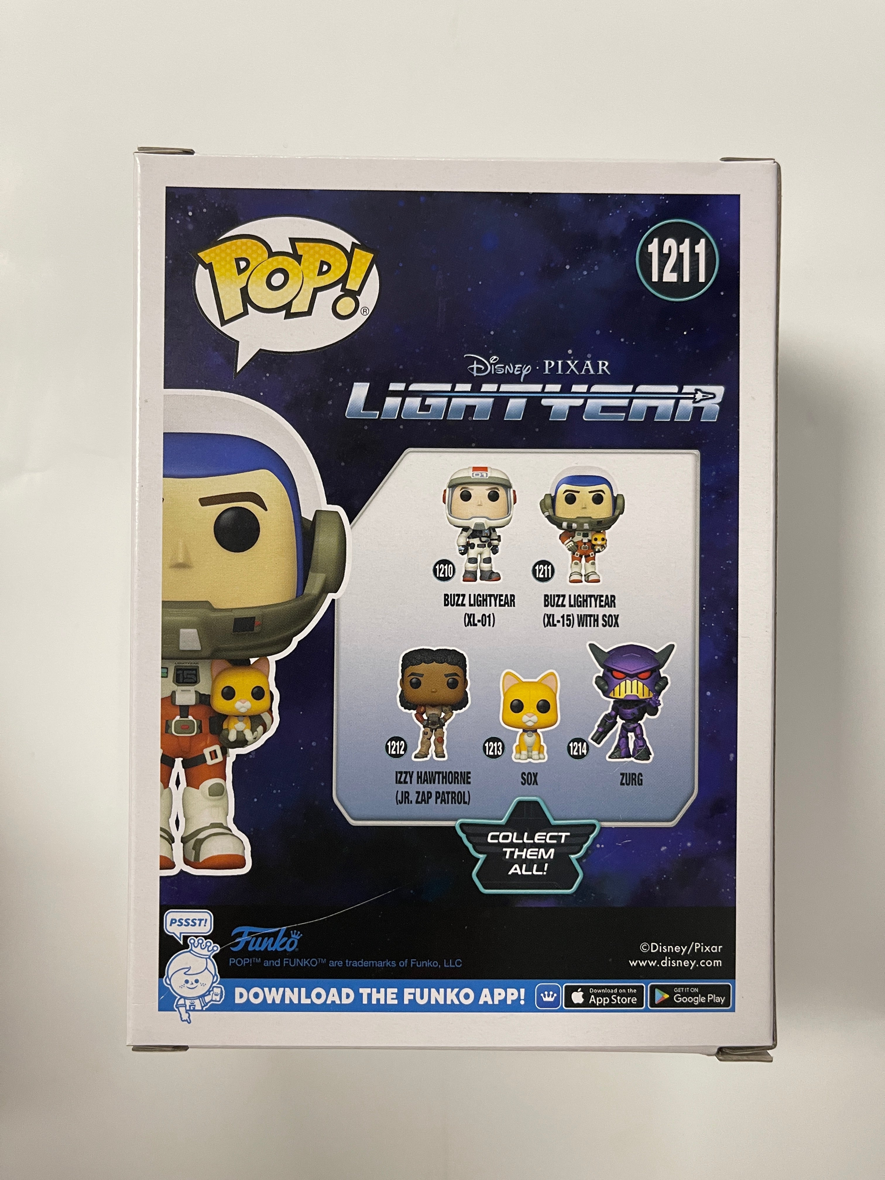 Funko Pop! Disney Buzz Lightyear (XL-15) With Sox #1211 Pixar Lightyear 2022