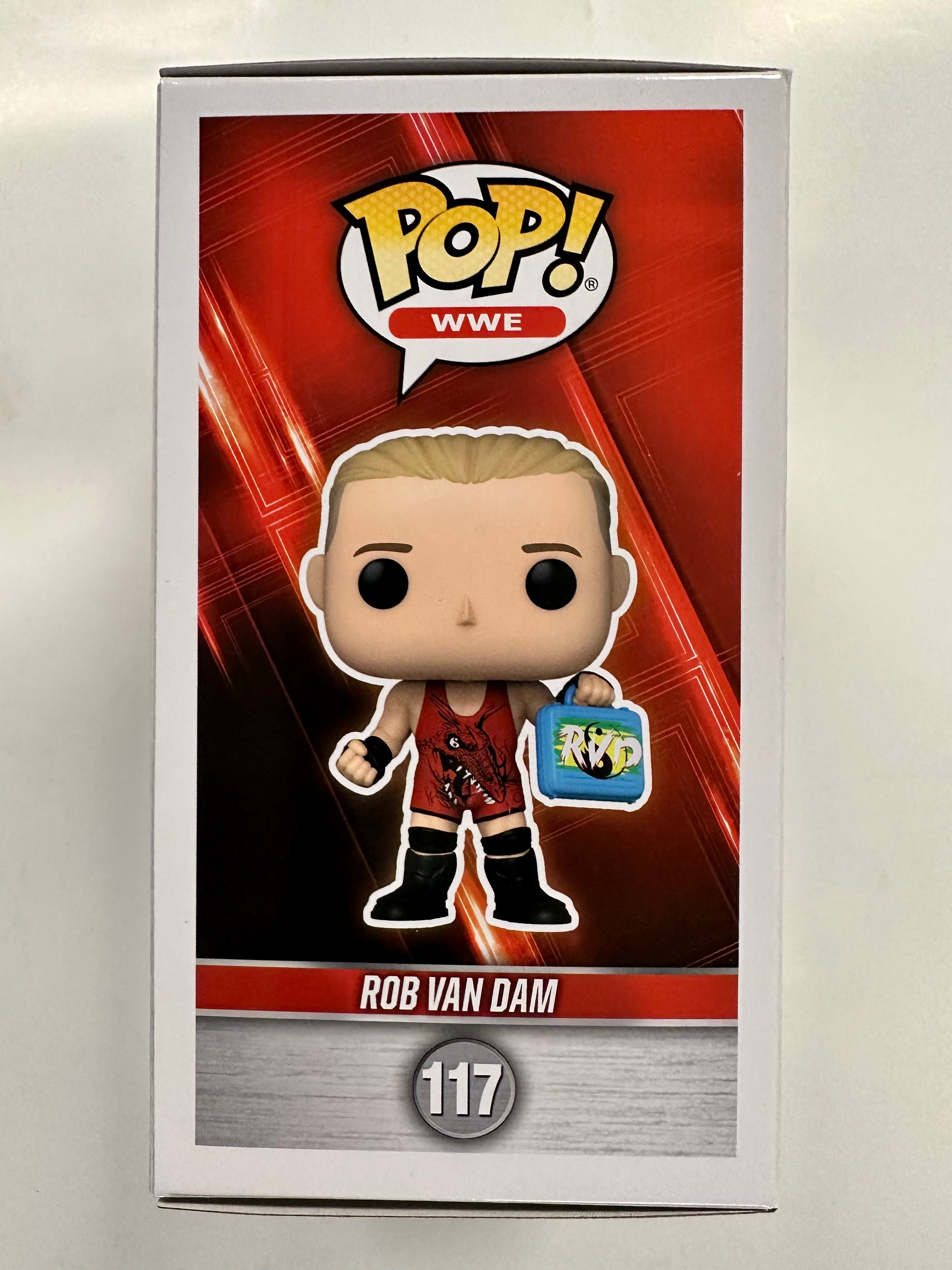 Rob Van Dam Signed WWE Wrestling Funko Pop! & Pin Money in the Bank Exclusive #117 With JSA COA