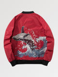 Japanese Bomber Kanagawa Whale 'Kujira' - Sublimation Jacket ( Recreated Edition )