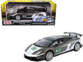 Lamborghini Gallardo LP 560-4 Super Trofeo #63 Gray Metallic and White "GT Racing" Series 1/24 Diecast Model Car by Motormax  free shipping USA