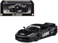 LB Works 488 "LBWK" Matt Black 1/64 Diecast Model Car by CM Model  free shipping USA