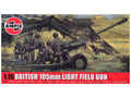 Level 1 Model Kit British 105mm Light Field Gun with 3 Scheme Options 1/76 Scale Plastic Model Kit by Airfix  free shipping USA