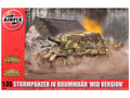 Level 3 Model Kit Sturmpanzer IV Brummbar "Mid Version" Tank with 2 Scheme Options 1/35 Plastic Model Kit by Airfix  free shipping USA