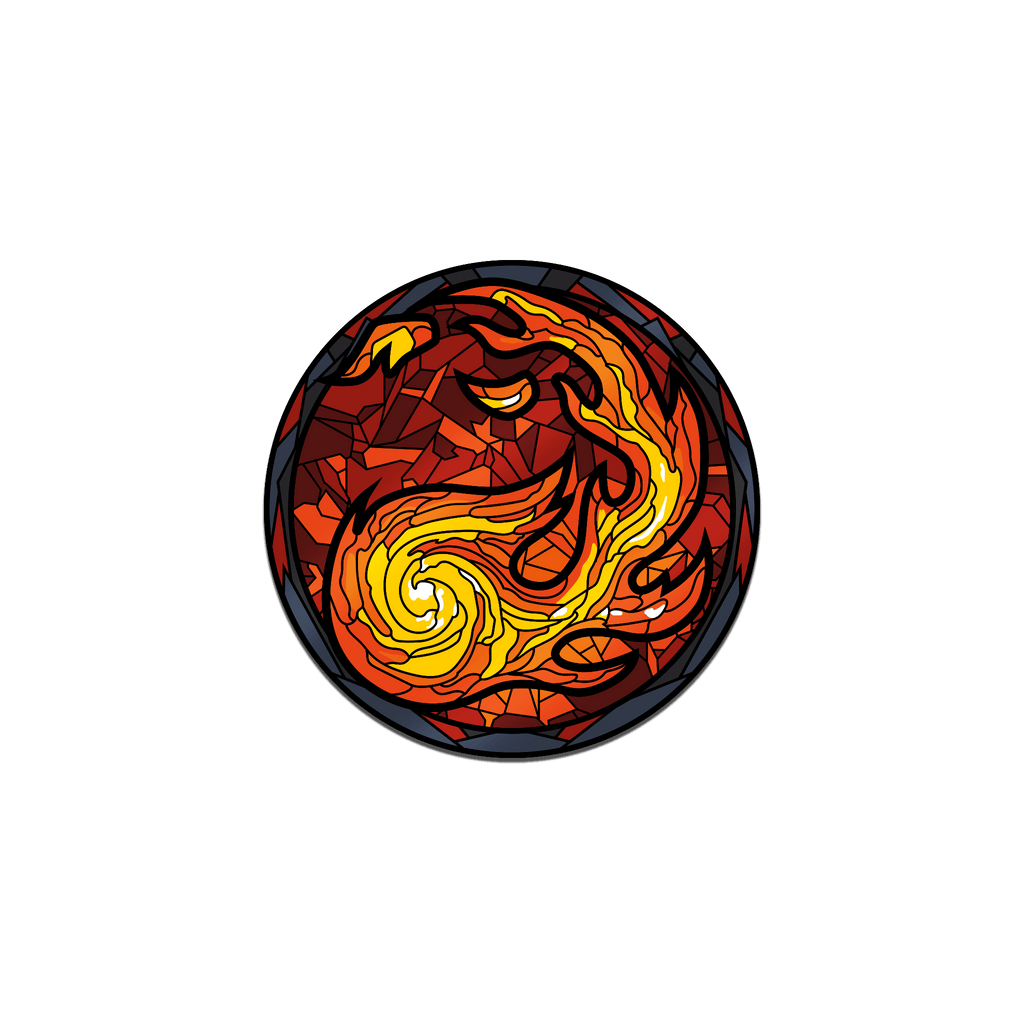 Magic: the Gathering - Stained Glass Mountain Pin